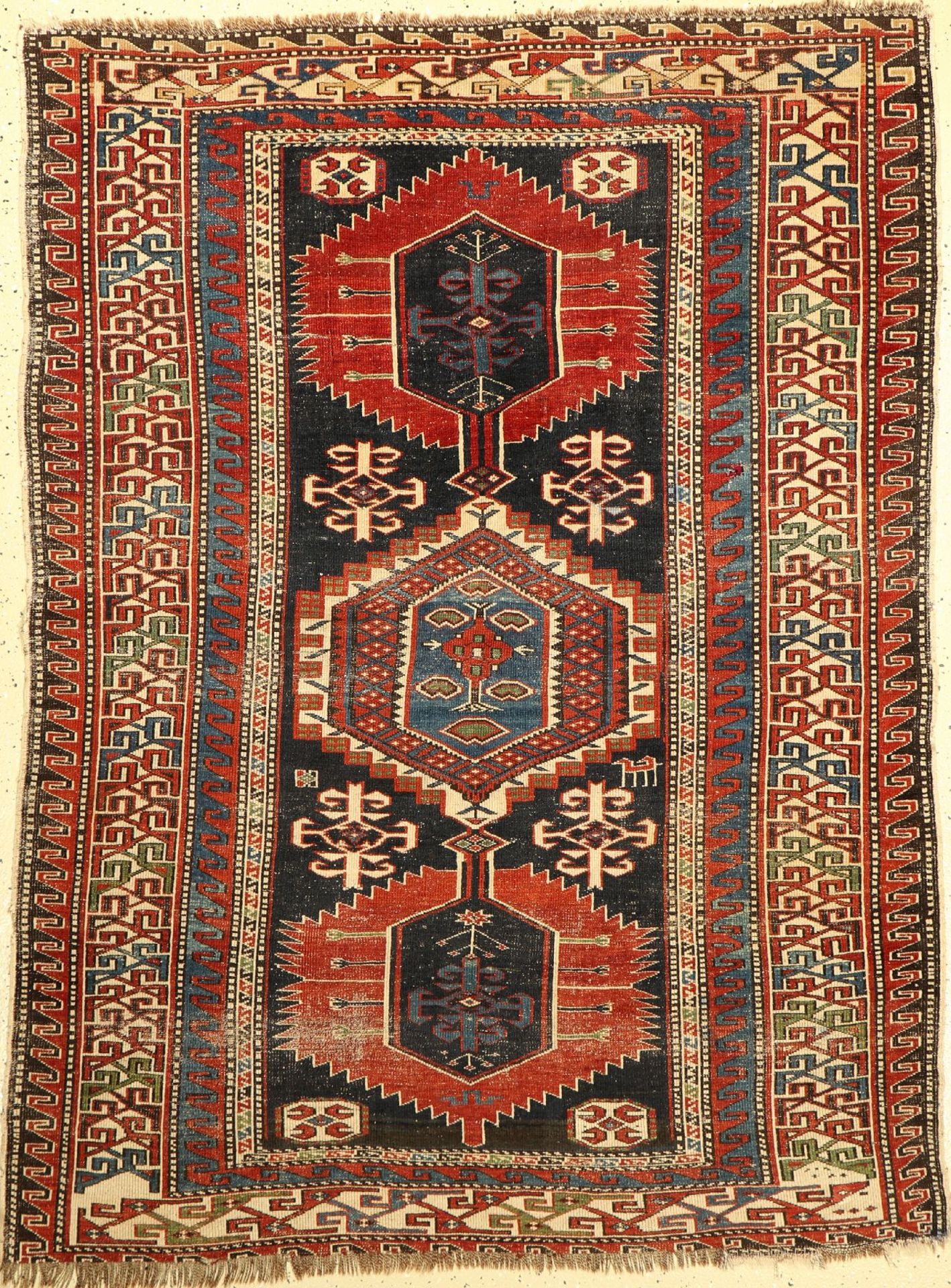 Schirwan antik, Kaukasus, um 1900, Wolle auf Wolle, ca. 180 x 135 cm, EHZ: 4Shirvan Rug ,