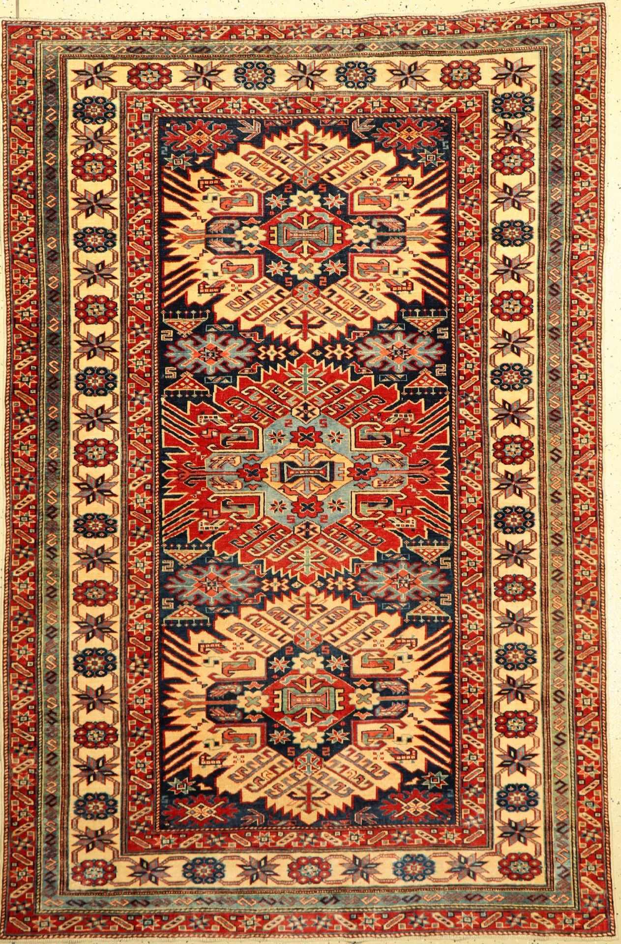 Zeijwa fein (Re-Produktion), Afghanistan, ca. 20 Jahre, Wolle auf Wolle, ca. 226 x 149 cm, feine