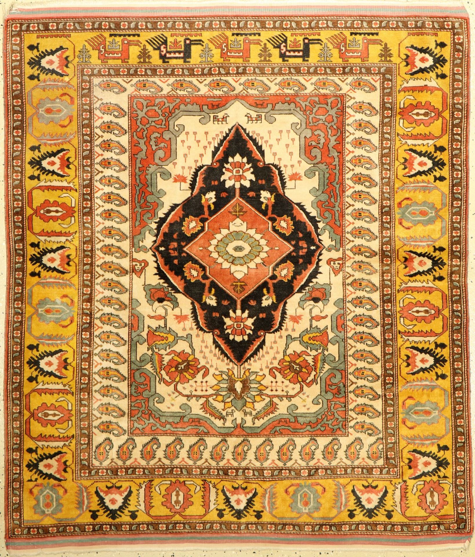 Ghouchan, Persien, ca. 40 Jahre, Wolle auf Wolle, ca. 160 x 140 cm, EHZ: 2Fine Ghouchan Rug ,