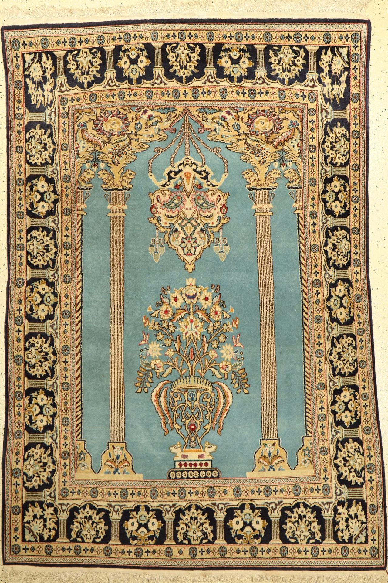 Ghom alt, Persien, ca. 40 Jahre, Wolle auf Baumwolle, ca. 204 x 144 cm, EHZ: 2-3Qum Rug , Persia,