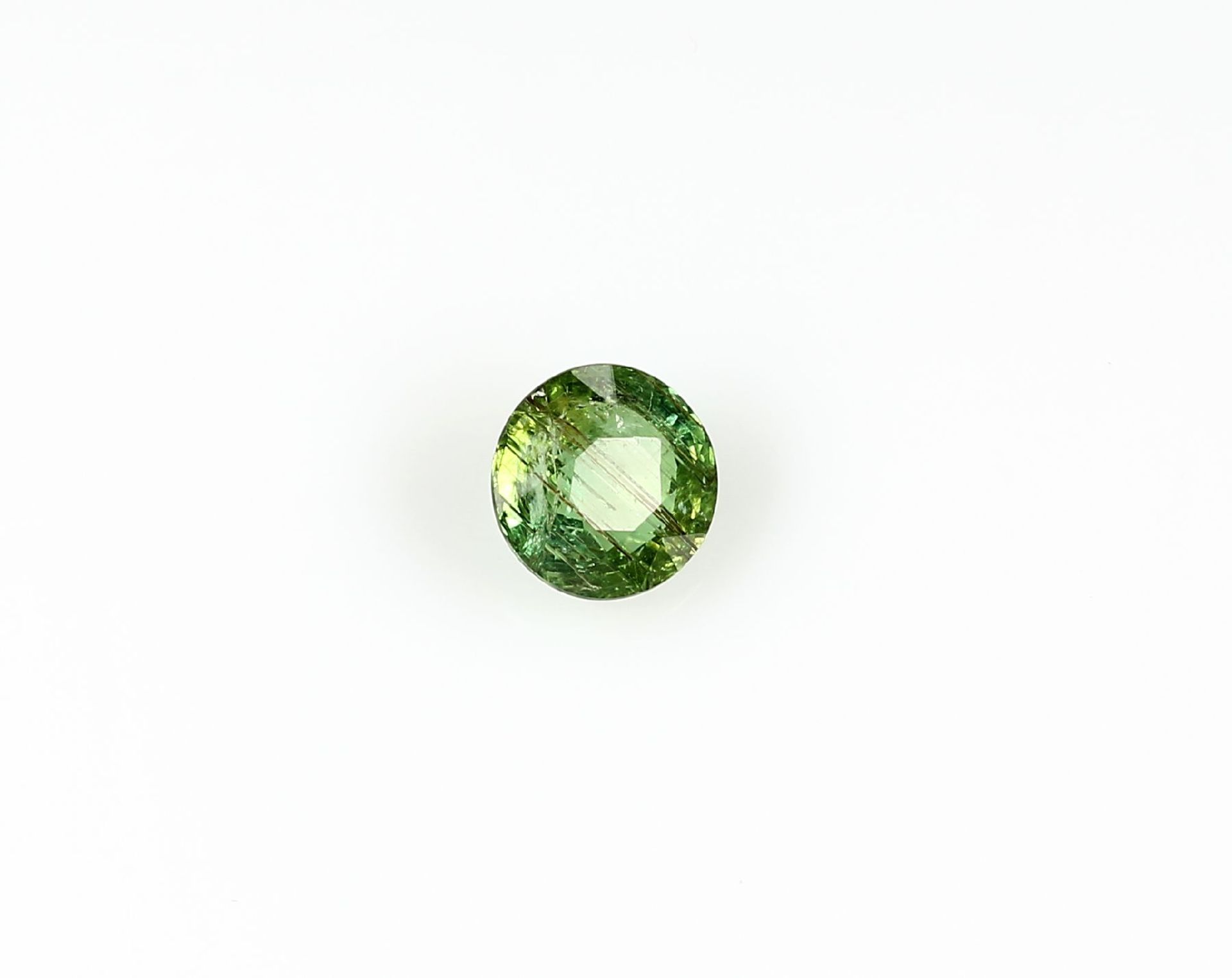 Loser Turmalin, ca. 3.72 ct, rundfacett., 9.75 x 9.7 x 5.77 mm, mit GIL ZertifikatLoose tourmaline ,