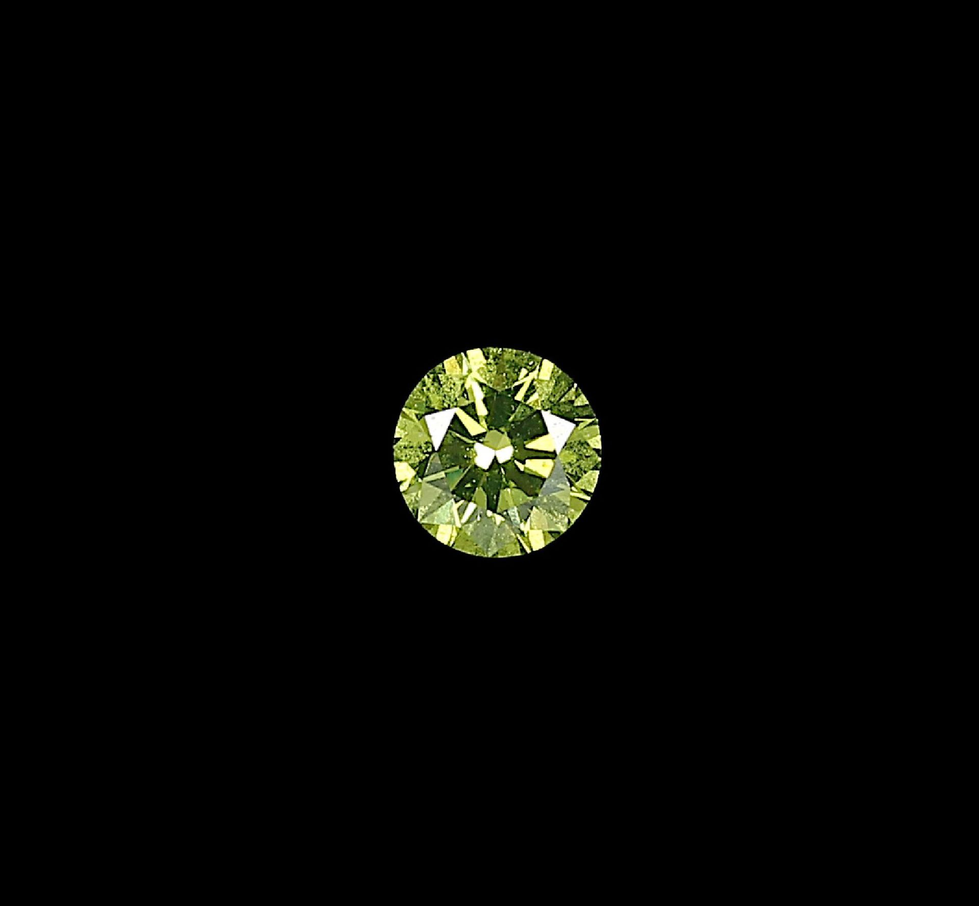 Loser Brillant, ca. 0.55 ct fancy grün (beh.)/vs Schätzpreis: 1400, - EURLoose brilliant , approx.