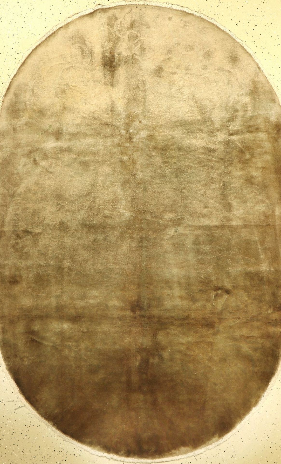 China alt (Oval), China, ca. 60 Jahre, Wolle auf Baumwolle, ca. 233 x 151 cm, EHZ: 2-3Chinese Rug,