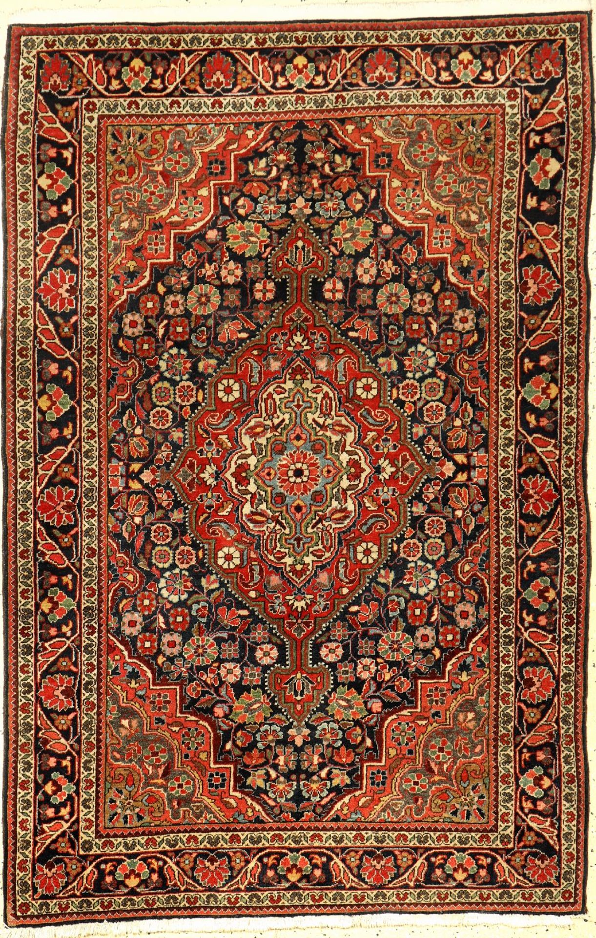 Djosan alt, Persien, ca. 70 Jahre, Wolle auf Baumwolle, ca. 153 x 102 cm, edel, EHZ: 2Djozan Rug,