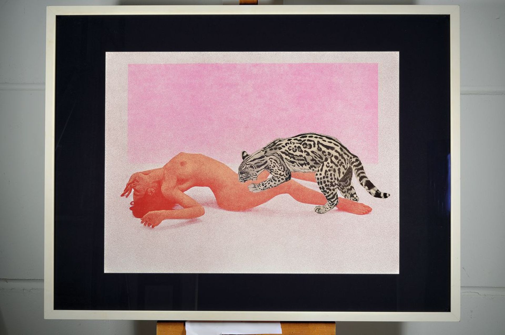 Mel Ramos, 1935-2018, Ocelot, 1969, Farblithografie auf dickem Velin, hier Probedruck daher - Bild 2 aus 2