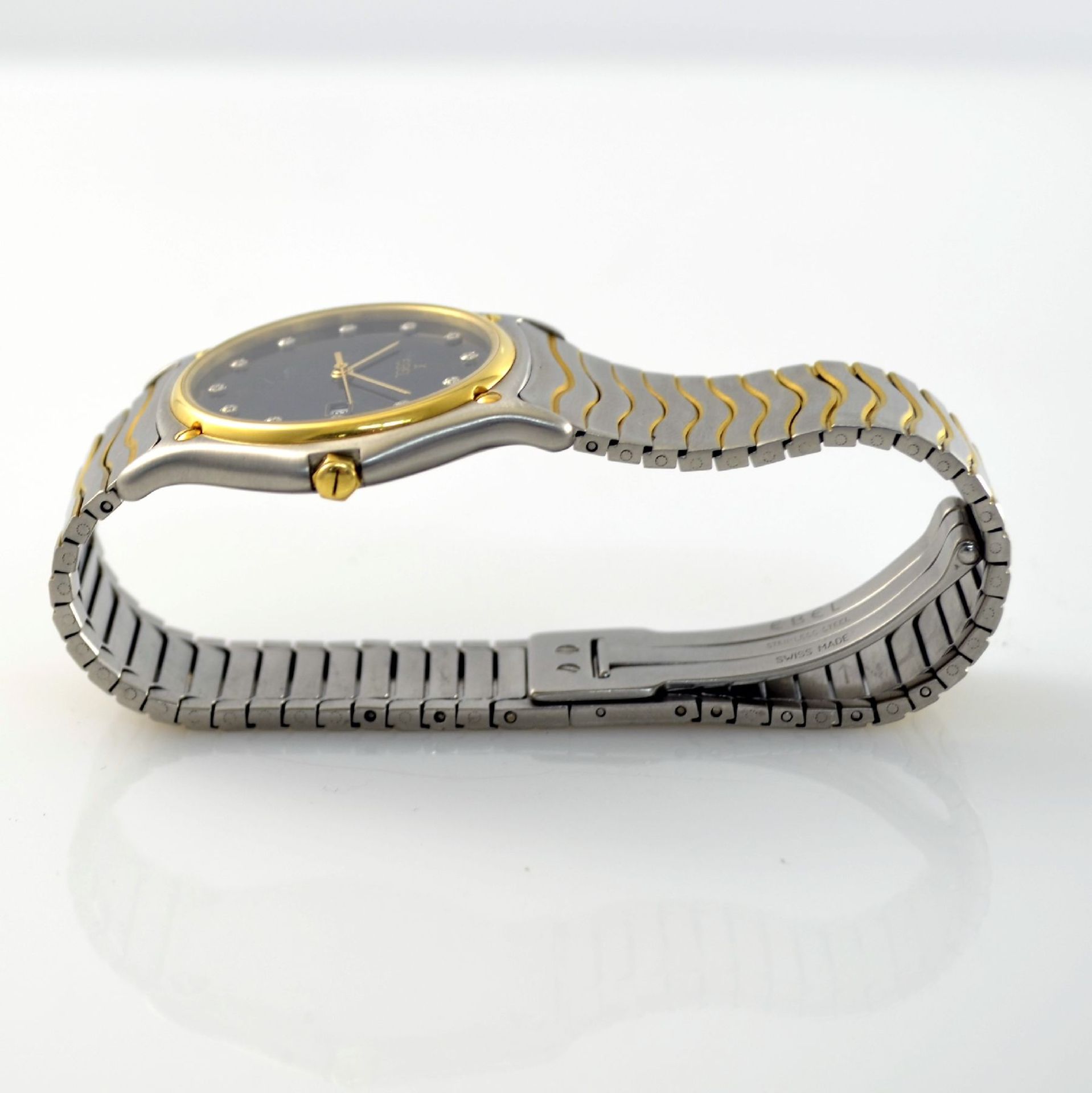 EBEL 1911 Armbanduhr in Stahl/Gold, Schweiz um 1995, satiniertes Monocoque-Geh., Stahl/Gold - Bild 6 aus 6