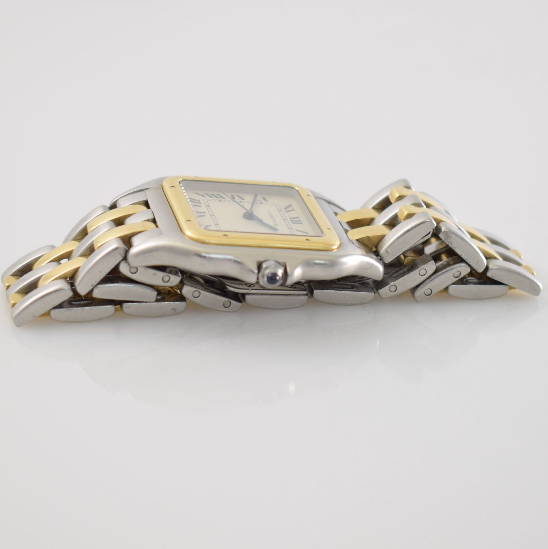 CARTIER Panthere Armbanduhr in GG 750/000 & Edelstahl, Schweiz um 2000, quarz, Boden 8-fach - Bild 6 aus 7