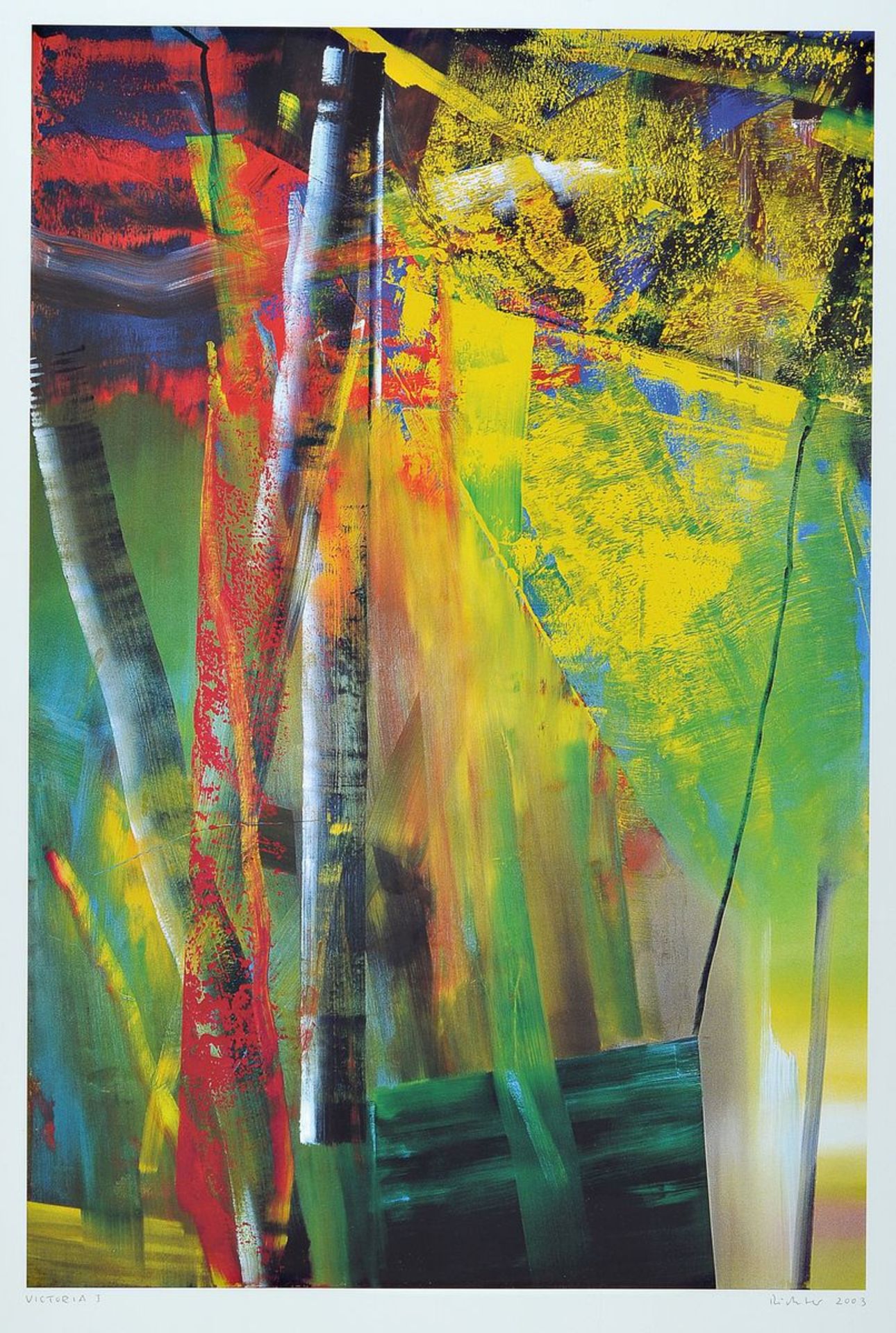 Gerhard Richter, geb. 1932, Victoria I, Farboffset auf Karton, drucksigniert, Hrsg. Achenbach Art