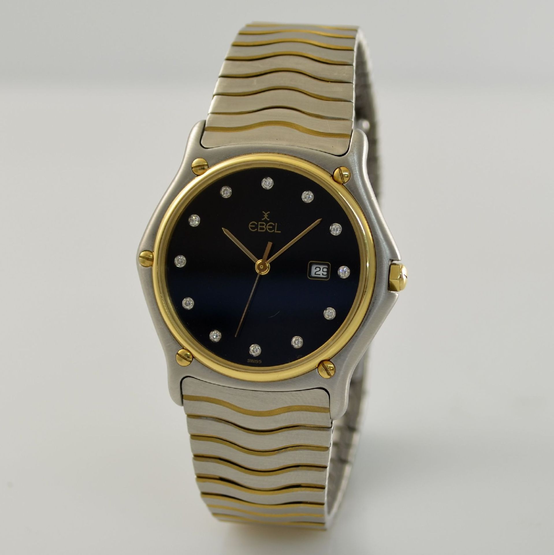 EBEL 1911 Armbanduhr in Stahl/Gold, Schweiz um 1995, satiniertes Monocoque-Geh., Stahl/Gold - Bild 3 aus 6