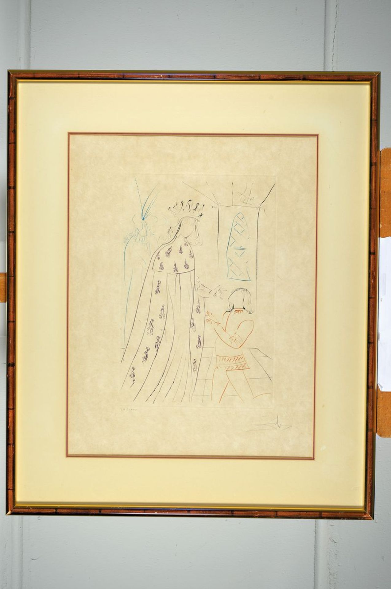 Salvador Dali, 1904-1989, Farbkaltnadel- Radierung auf Japan Papier, handsign., num. L"/LXXV, WVZ - Bild 2 aus 2