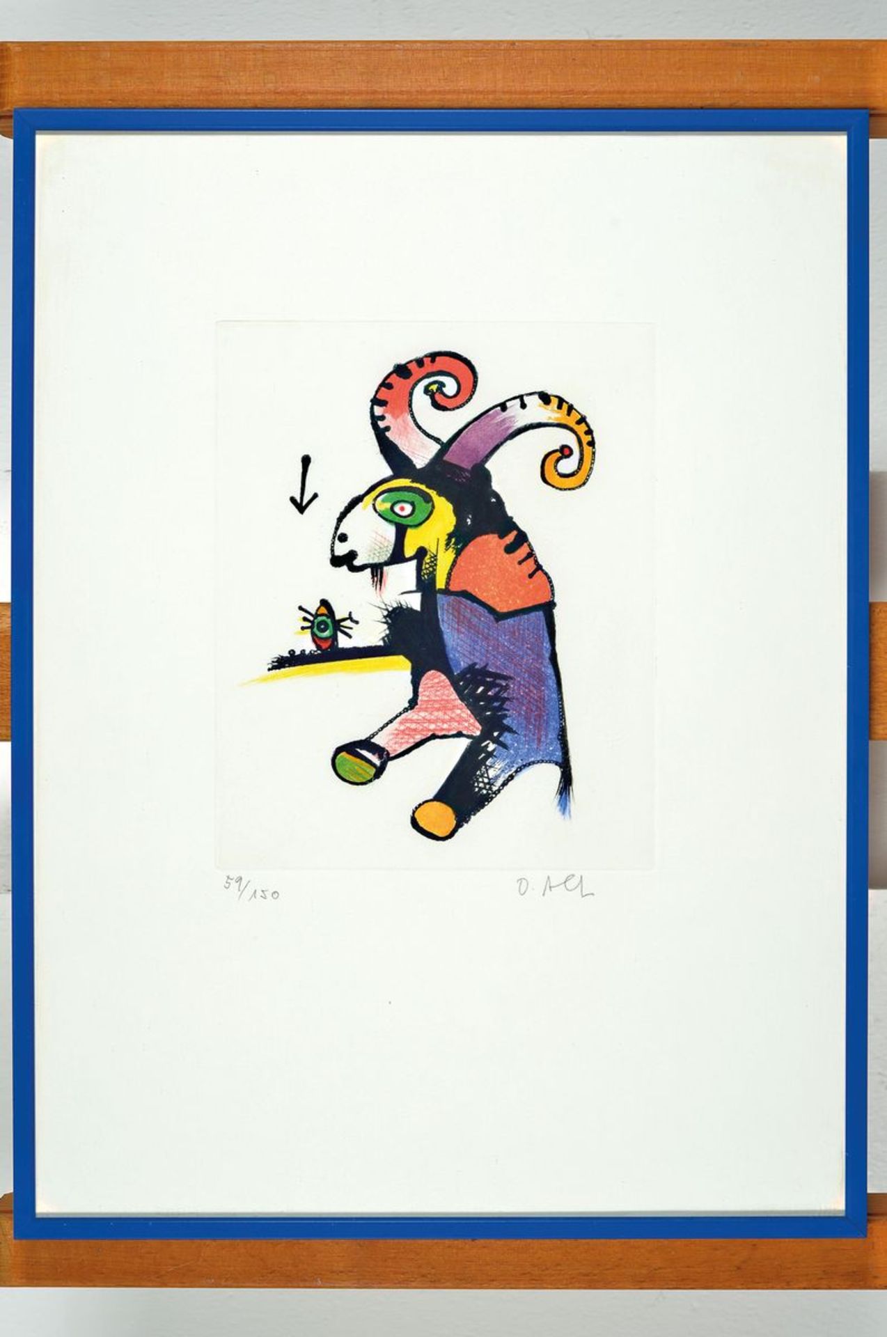 Otmar Alt, geb. 1940 Wernigrode, 1x Farbserigraphie, 54 x 53cm/72 x 57 cm und zwei Lithographien - Bild 4 aus 4