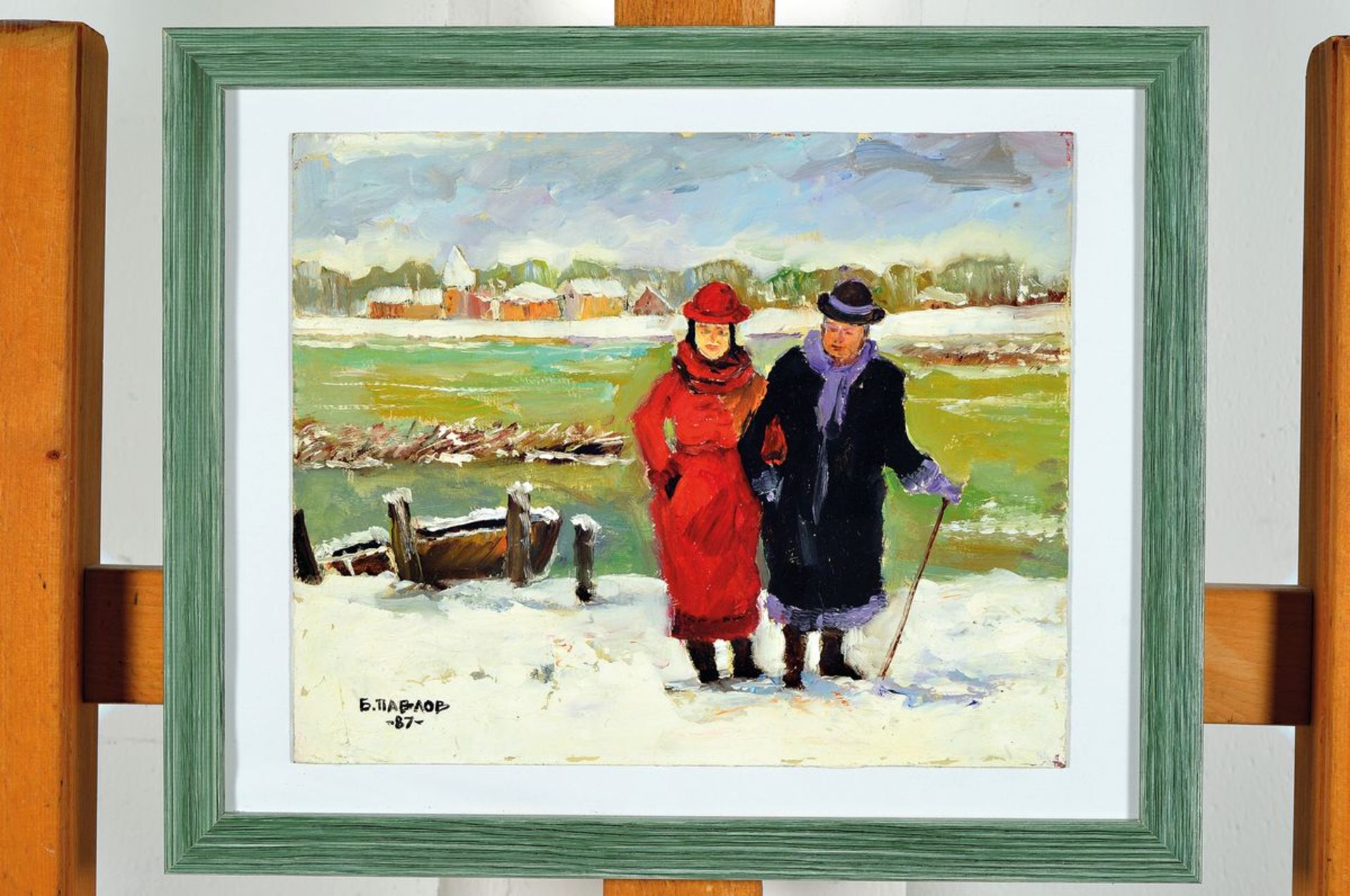 Boris Pavlov, 1928 Belvas, Lettland - 2005 Frankreich, Winter in den Voralpen/Grenoble, - Bild 2 aus 2