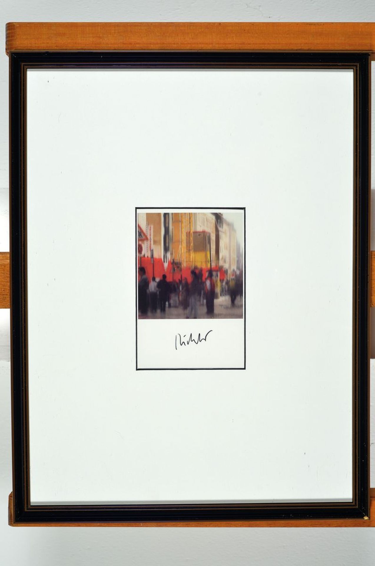 Gerhard Richter, geb. 1932. Dresden, Postkarte, sign., unter Glas gerahmt, gesamt 42x32 cmGerhard - Bild 2 aus 2