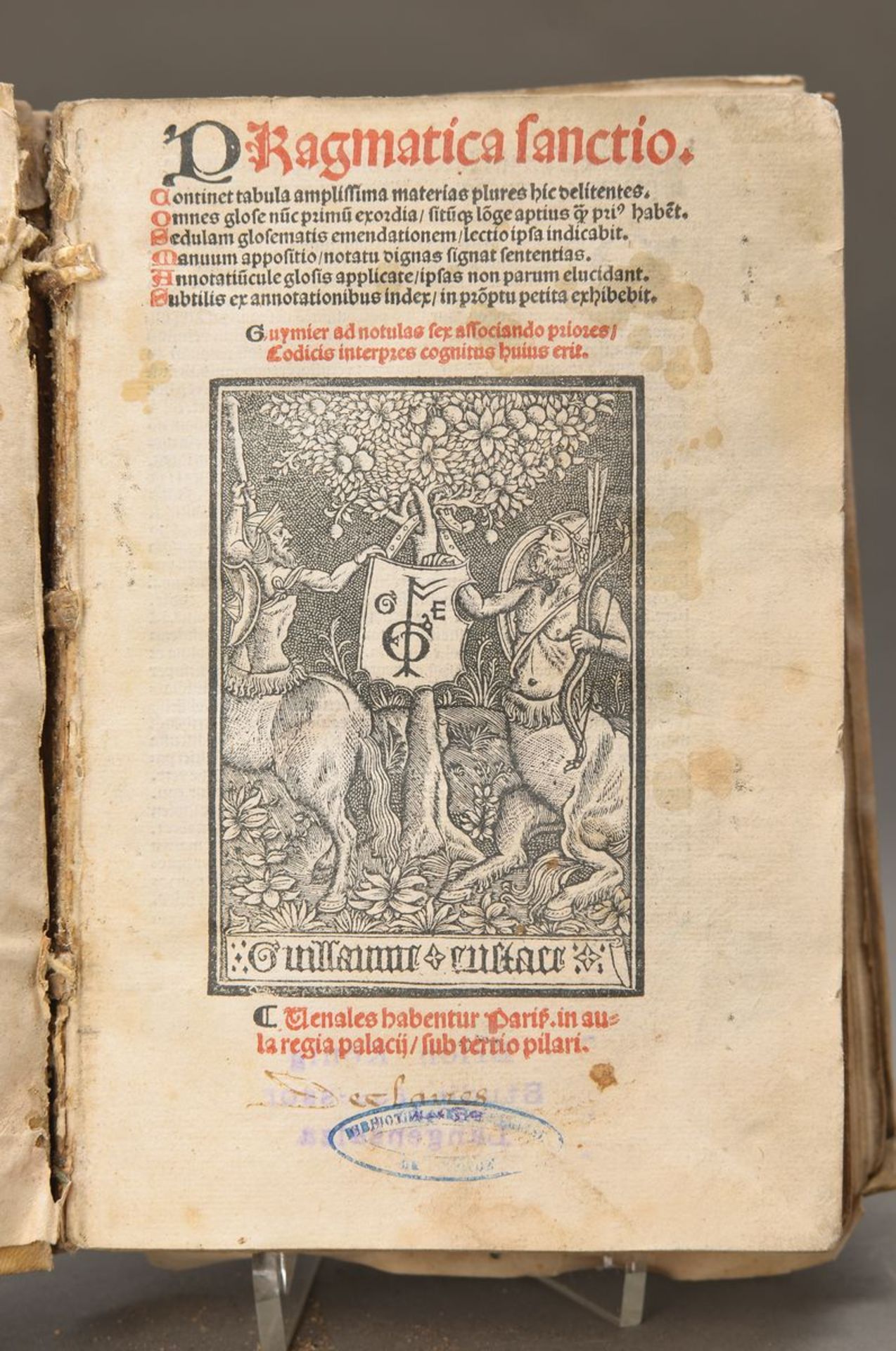 Pragmatica sanctio, Paris, 1507, Wissenswertes über die Welt, mit Register, ohne Seitenanzahl,