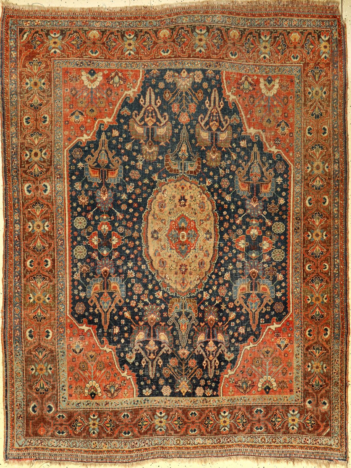 Shiraz, Persien, circa 60 Jahre, Wolle auf Baumwolle, ca. 206 x 159 cm, EHZ: 4Shiraz, Persia,