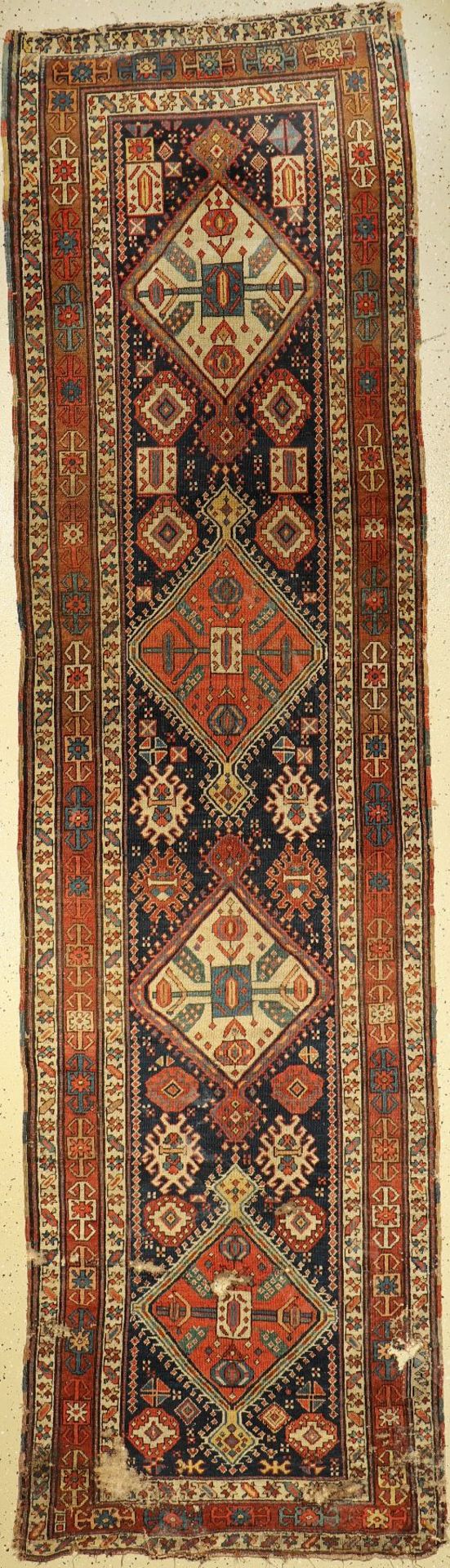 Schahsavan antik (Galerie), Persien, 19.Jhd., Wolle auf Wolle, ca. 382 x 103 cm, EHZ: 6Schahsavan
