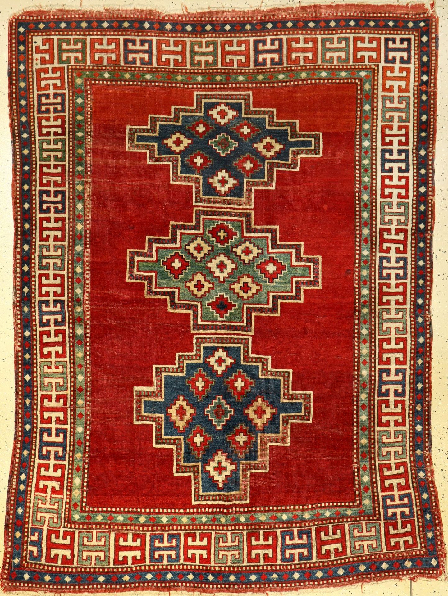 Lori Pambak antik, Kaukasus, um 1890, Wolleauf Wolle, ca. 210 x 160 cm, EHZ: 4-5Lori Pambak antique,