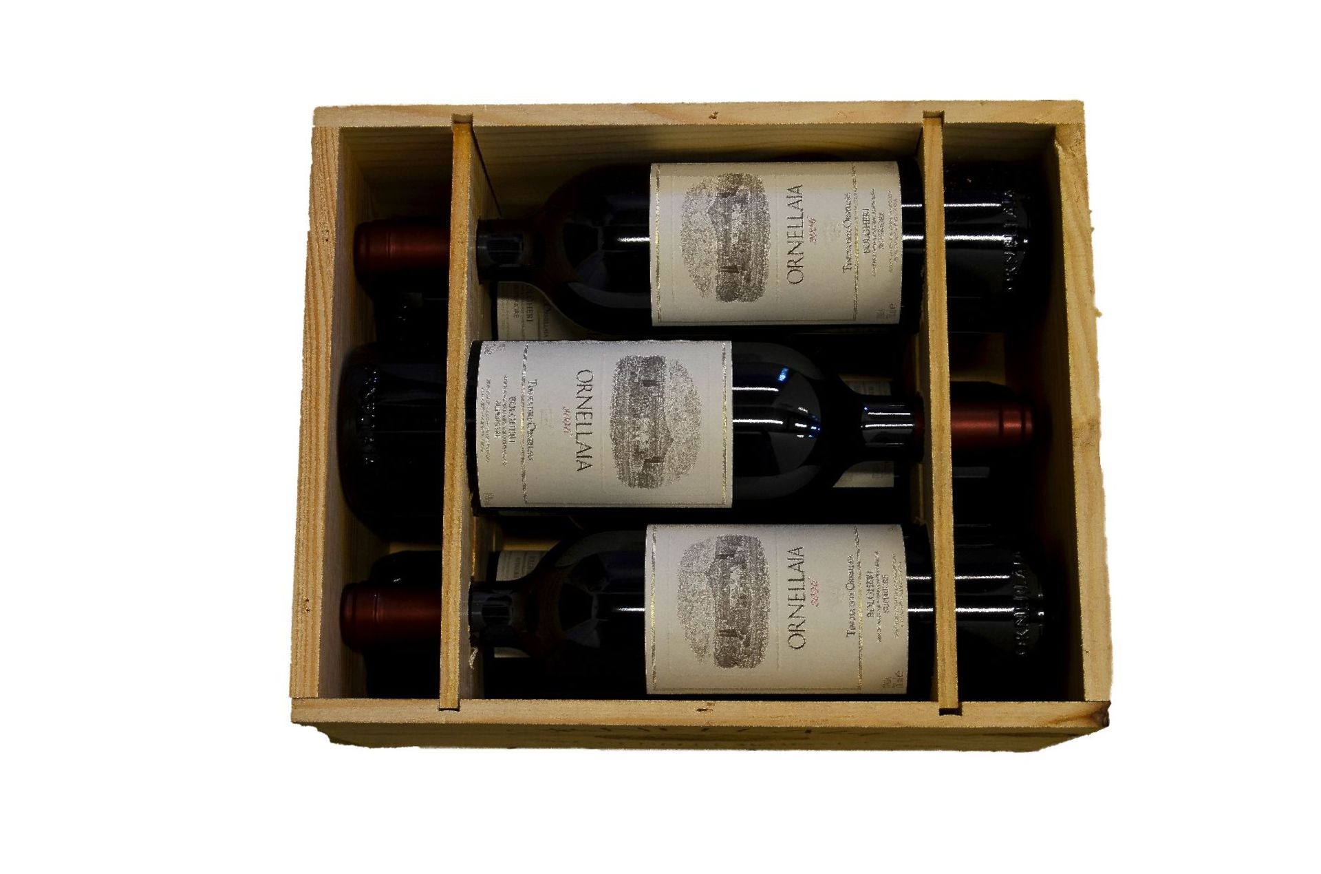 6 bottles of 2006 Ornellaia , Bolgheri Superiore, Toscana, each 75 cl, 13 % Vol., filling levels: - Bild 2 aus 2