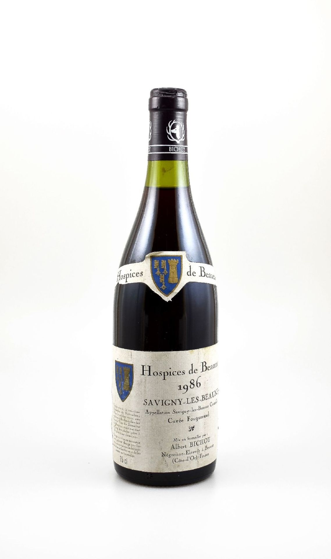 1 bottle 1986 Hospices de Beaune, Savigny- Les-Beaune, Albert Bichot, Cote-D'Or, approx 75 cl,