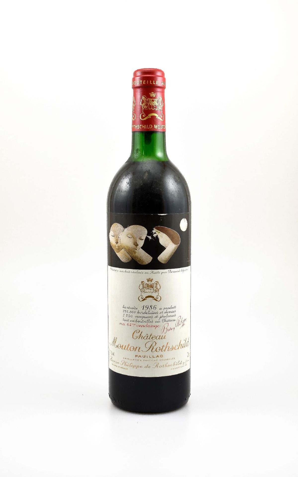 1 bottle 1986 Chateau Mouton Rothschild, Pauillac, Premier Grand Cru Classe, approx 75 cl, 12,5 %