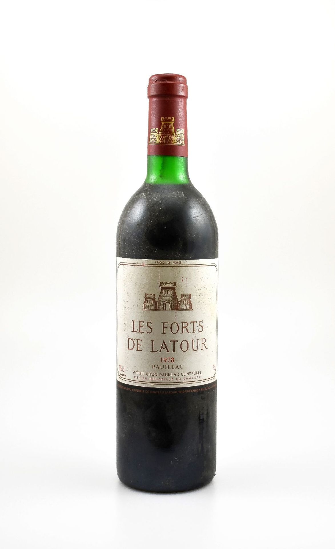 1 bottle 1978 Les Forts de Latour, Pauillac, 2nd wine von Chateau Latour, approx 75 cl, 12 % Vol.,