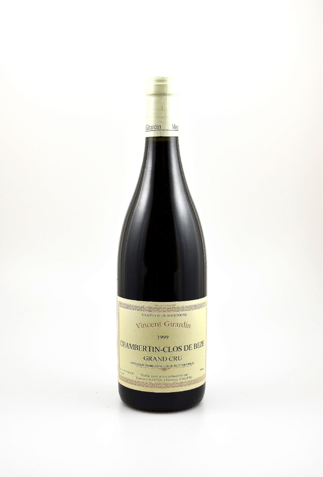 3 bottles of 1999 Vincent Girardin Chambertin-Clos de Beze, Grand Cru, each approx 75 cl, 13,5 %