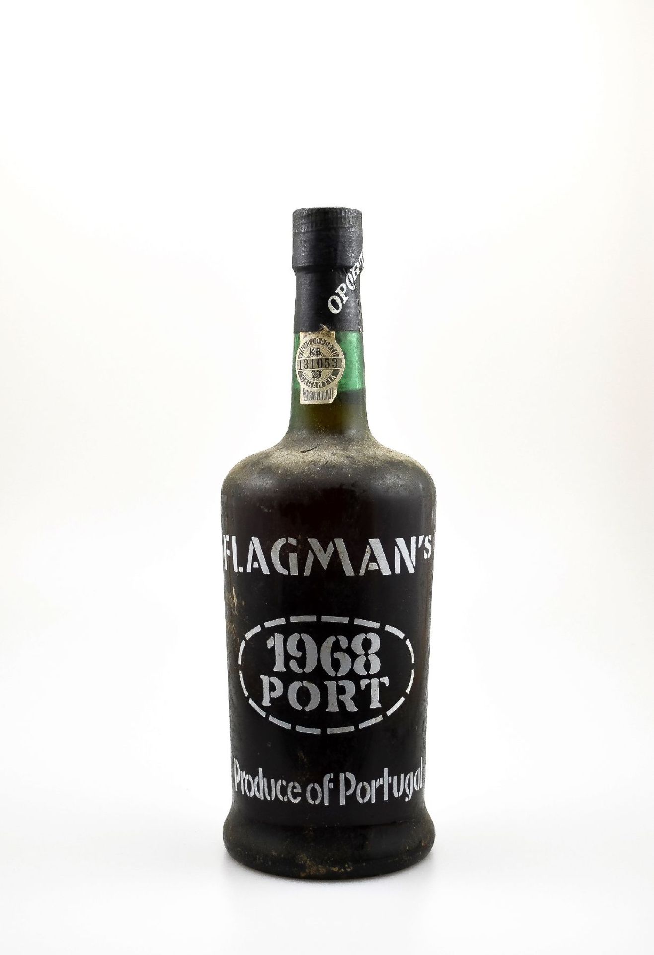 1 bottle 1968 Flagmans`s Port, approx 75 cl, 20 % Vol., filling level: approx into neck, bottle