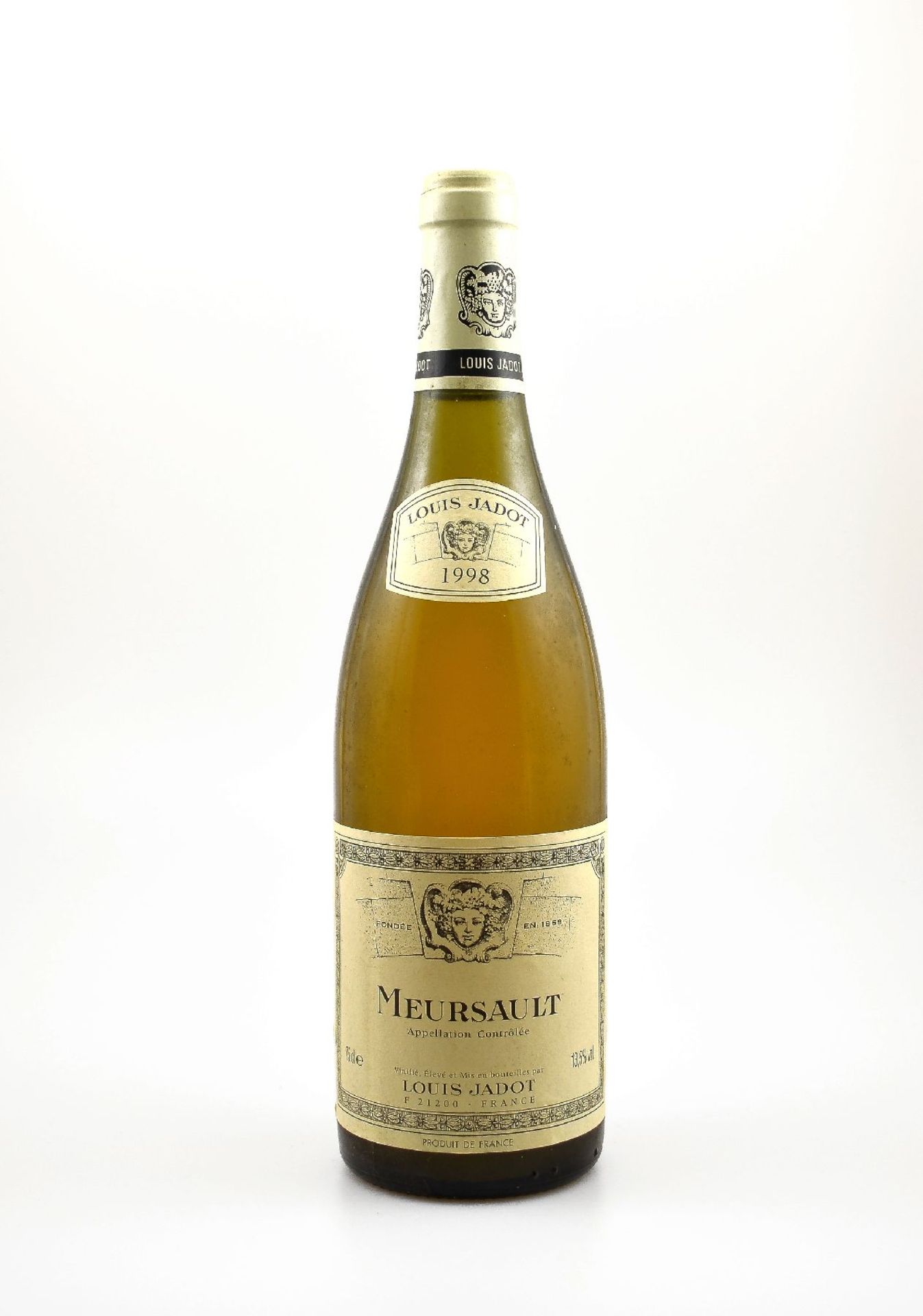 1 bottle of 1998 Meursault Louis Jadot, approx 75 cl, 13,5 % Vol., filling level: approx high