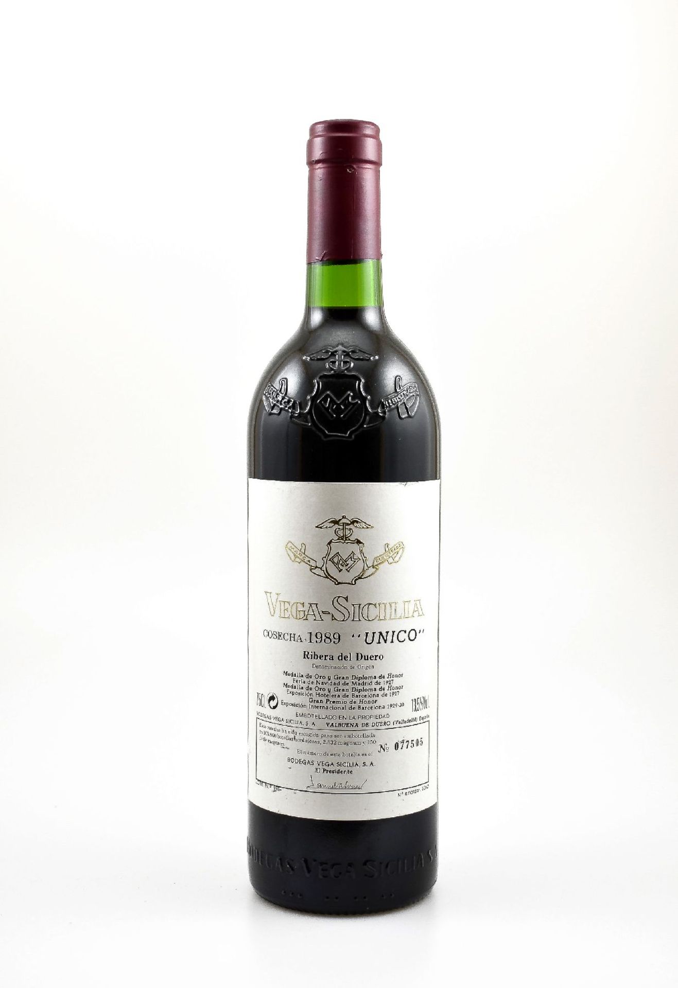 1 bottle of 1989 Vega-Sicilia Unico, Ribera del Duero, approx 75 cl, 13,5 % Vol., filling level: