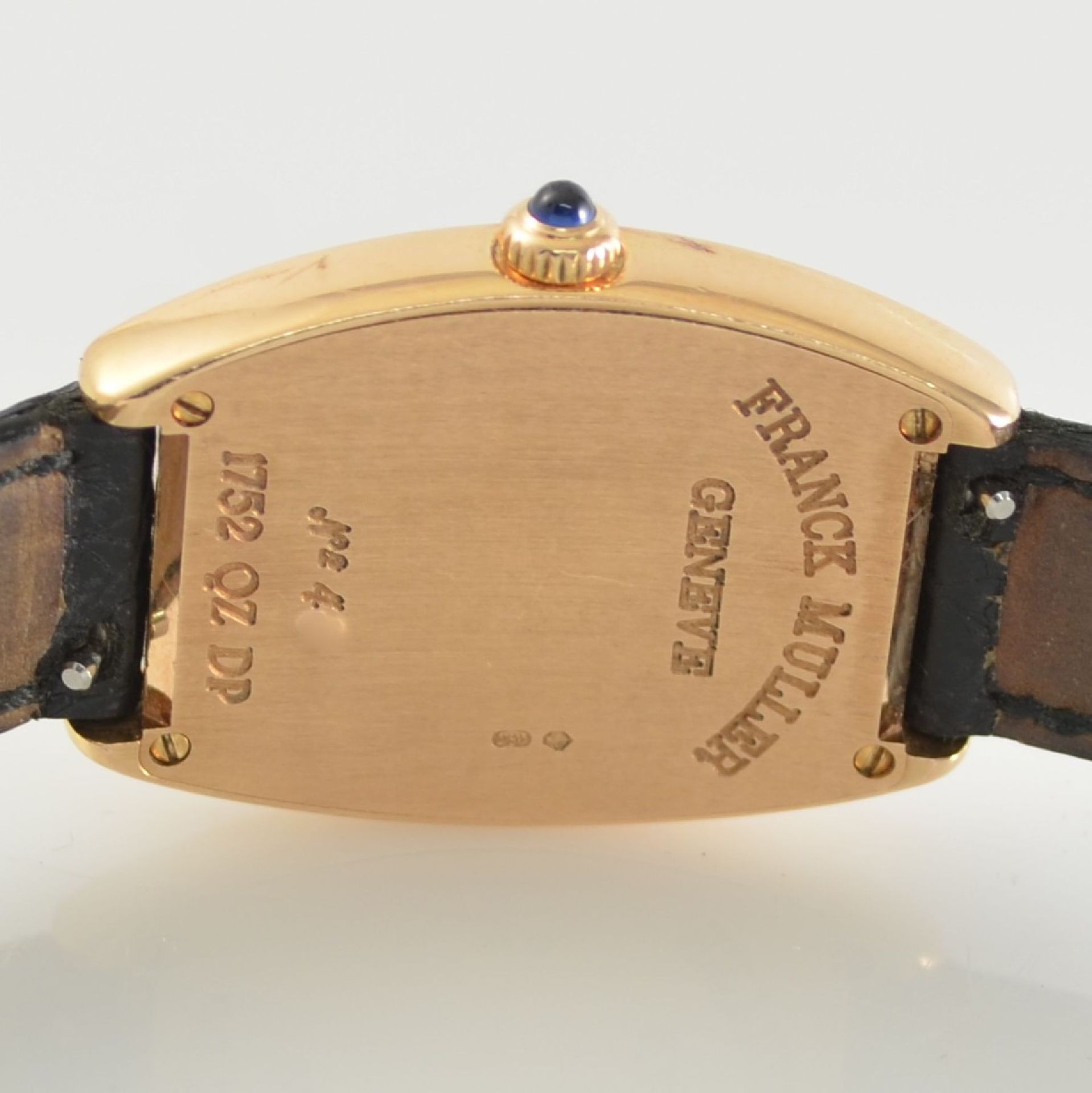 FRANK MULLER 18k pink gold Curvex ladies wristwatch, Switzerland around 2000, quartz, reference 1752 - Bild 8 aus 10