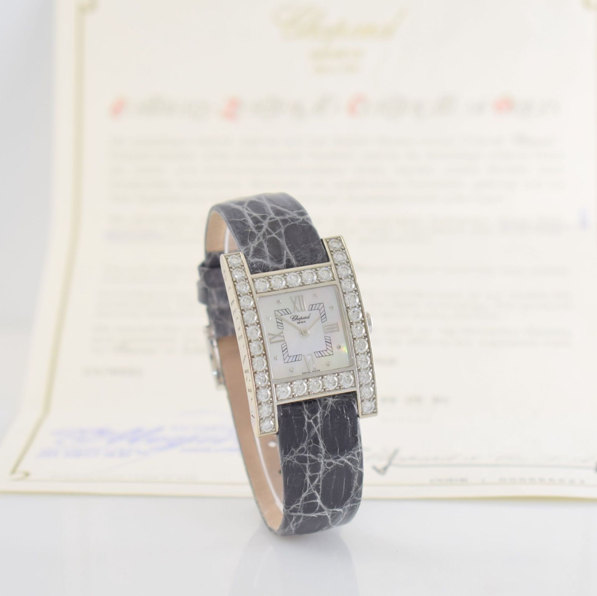 CHOPARD Your Hour 18k white gold and diamond set ladies wristwatch series Your Hour, Switzerland - Bild 8 aus 9
