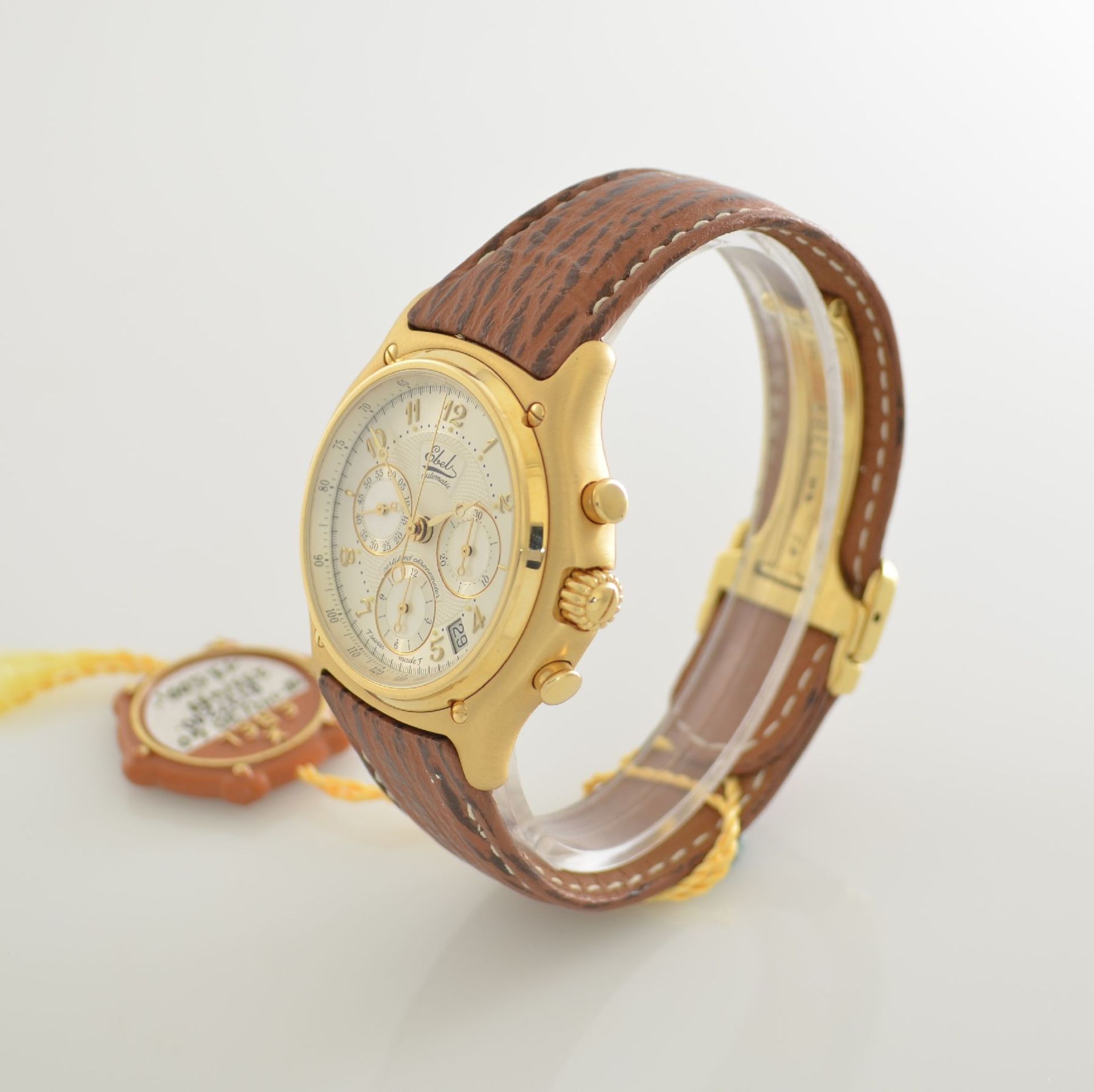 EBEL rare 18k yellow gold chronograph Le Modulor in chronometer quality, self winding, reference - Bild 3 aus 6