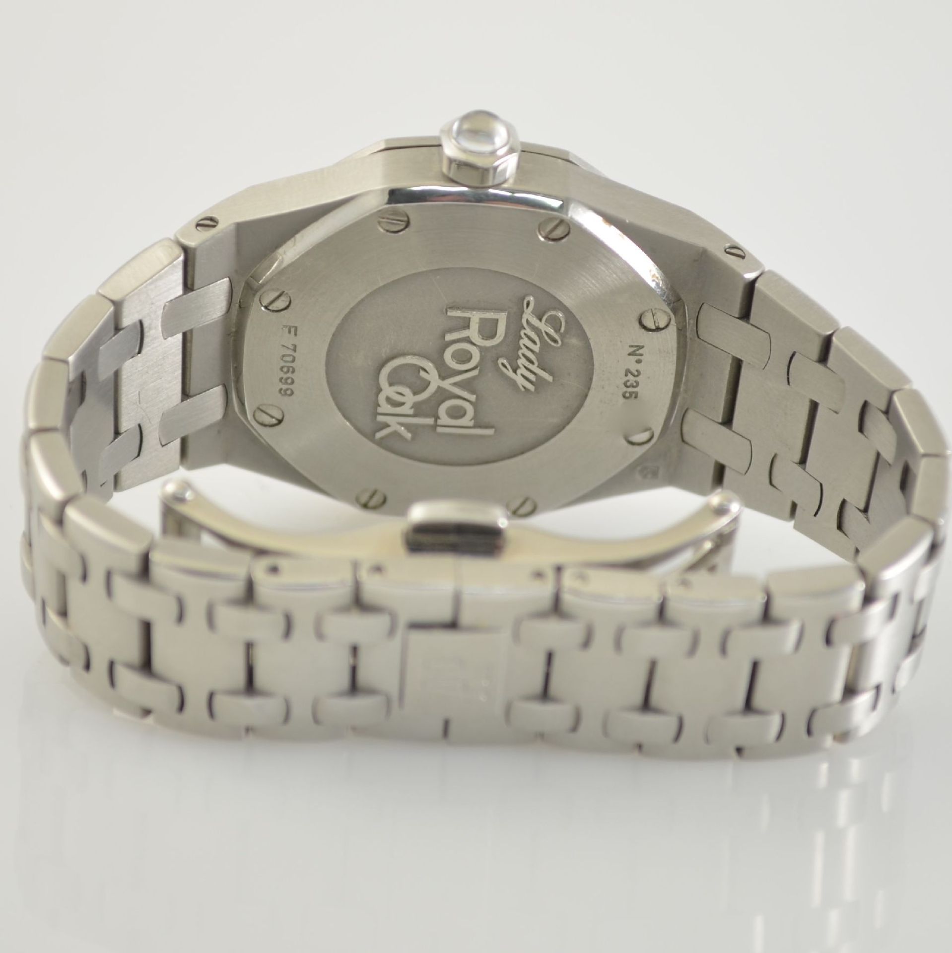 AUDEMARS PIGUET Royal Oak ladies wristwatch in stainless steel with diamonds, Switzerland around - Bild 5 aus 9