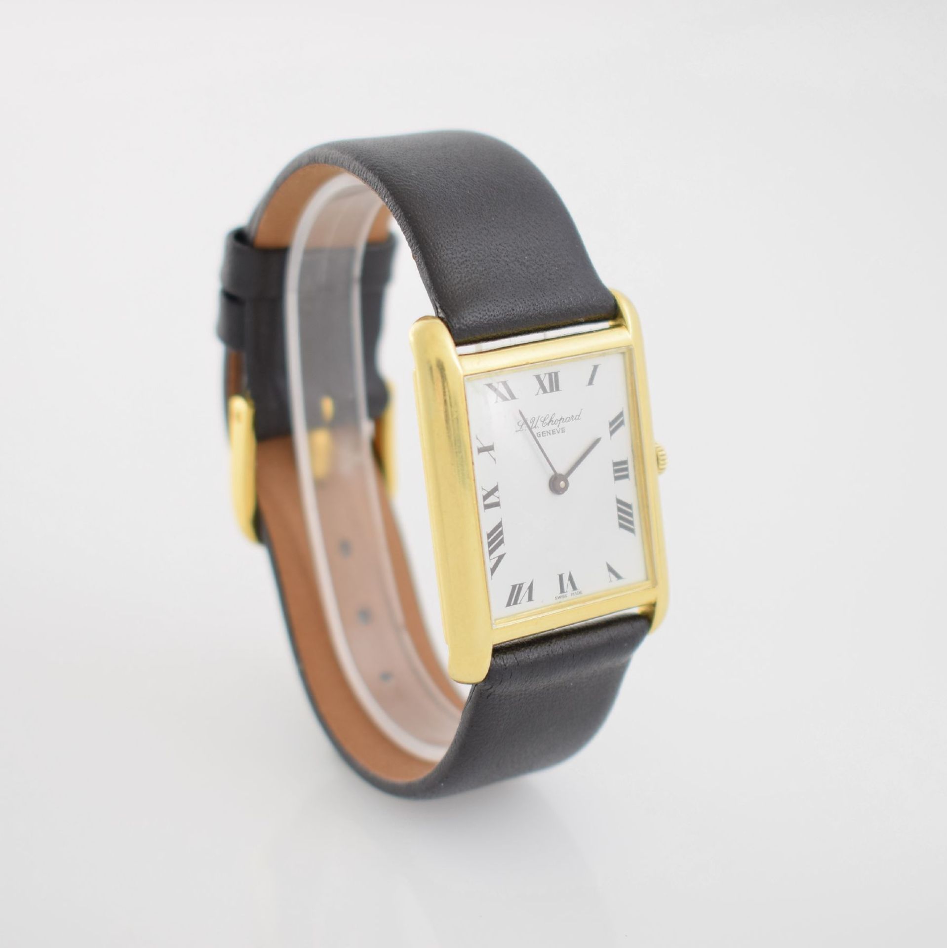 CHOPARD 18k yellow gold wristwatch, manual winding, Switzerland around 1990, reference 2012, two- - Bild 4 aus 7