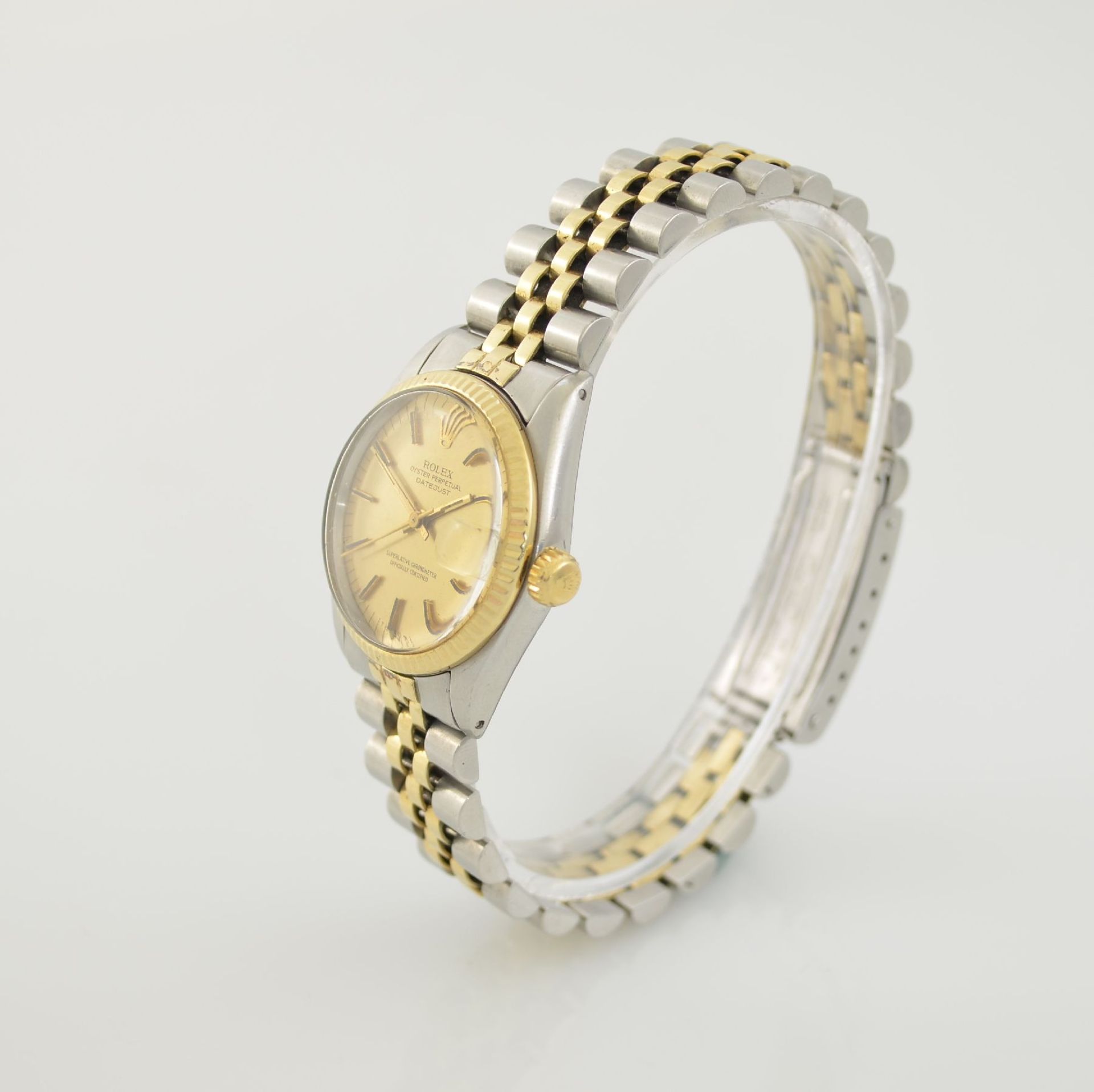 ROLEX Datejust medium wristwatch in steel/gold, Switzerland around 1978, reference 6827, self - Bild 3 aus 6