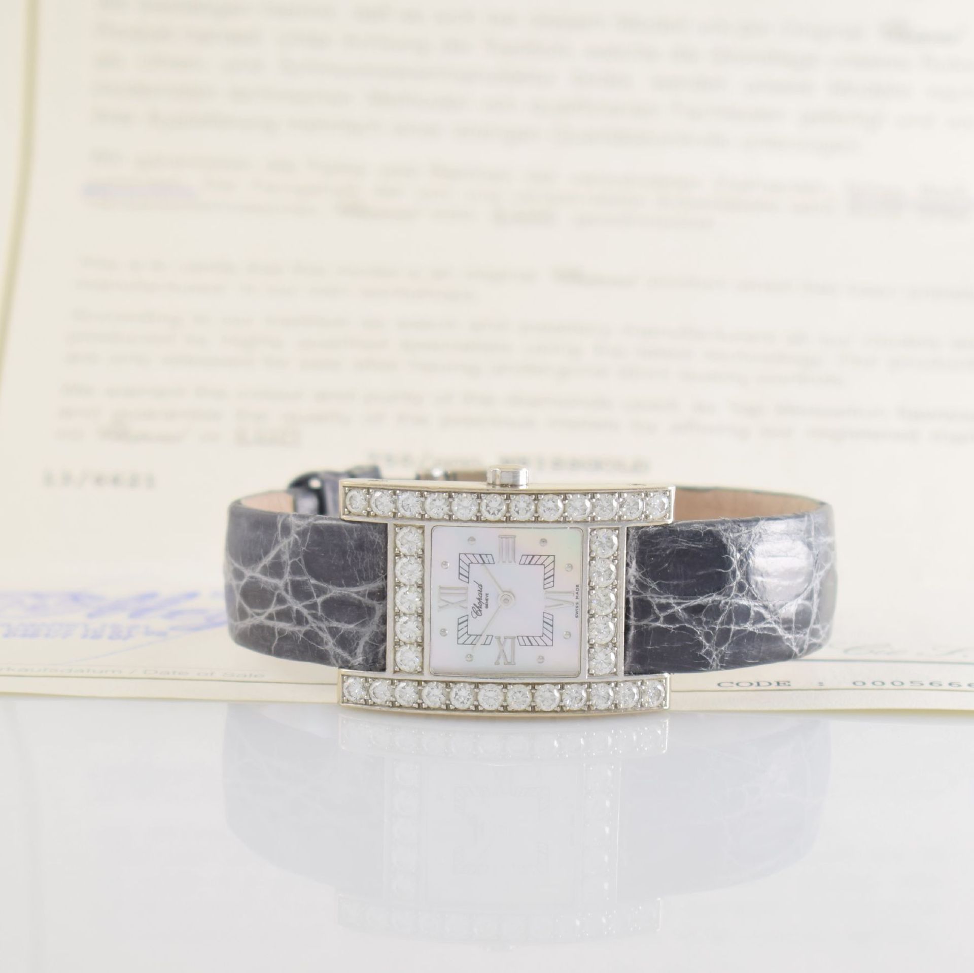 CHOPARD Your Hour 18k white gold and diamond set ladies wristwatch series Your Hour, Switzerland