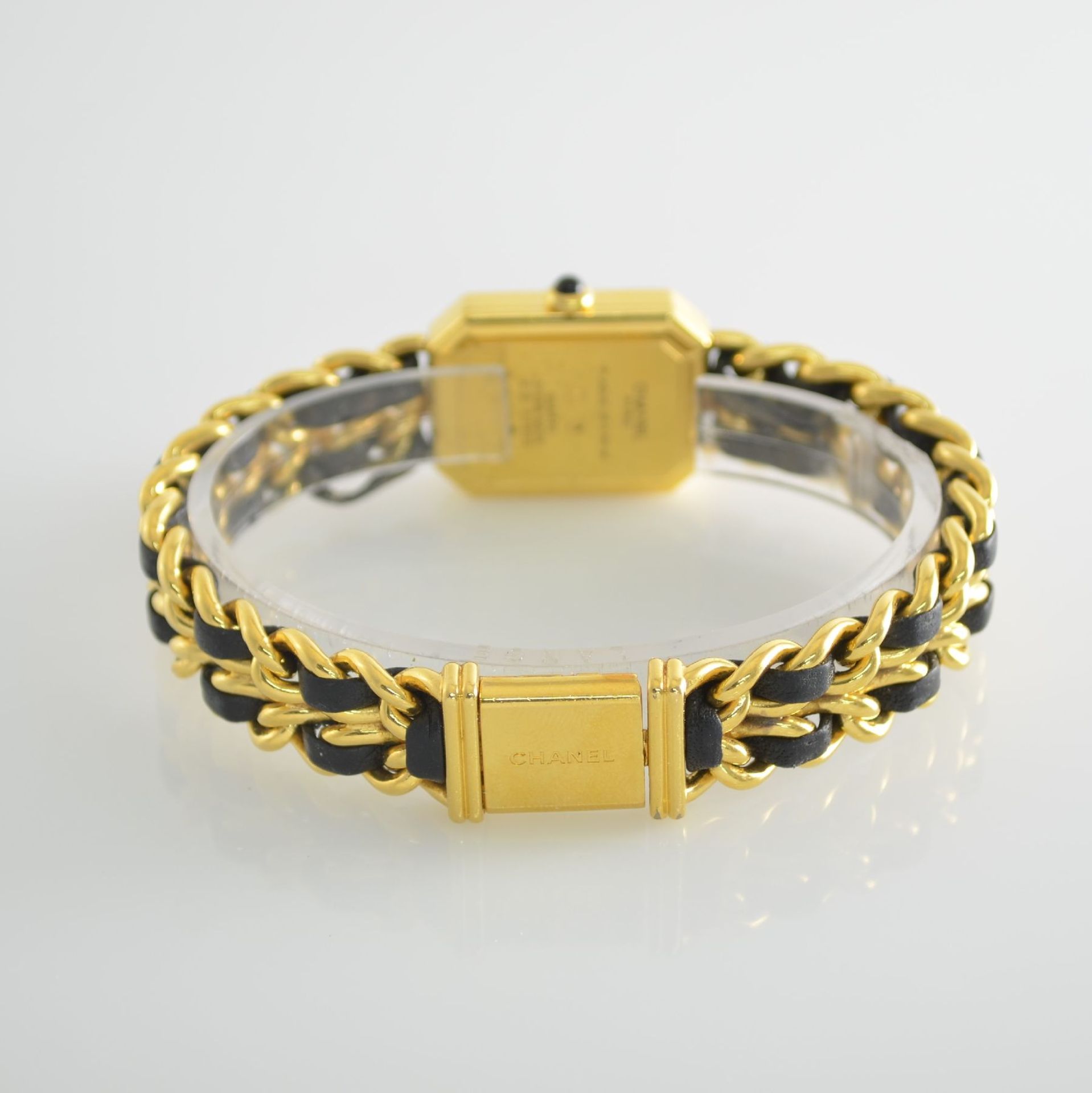 CHANEL ladies wristwatch model Premiere, quartz, gold-plated metal case with jeweled crown, gold- - Bild 5 aus 10