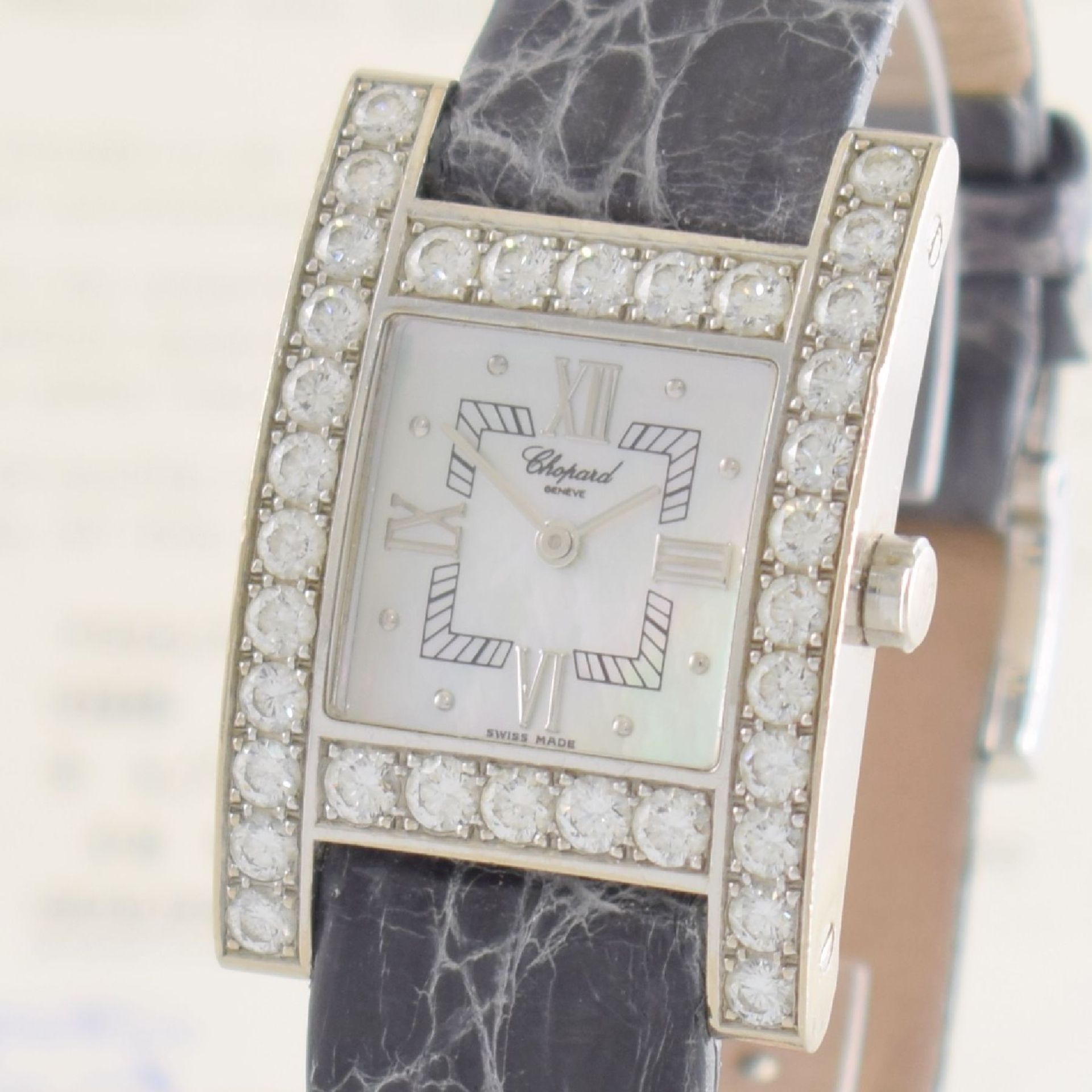 CHOPARD Your Hour 18k white gold and diamond set ladies wristwatch series Your Hour, Switzerland - Bild 4 aus 9