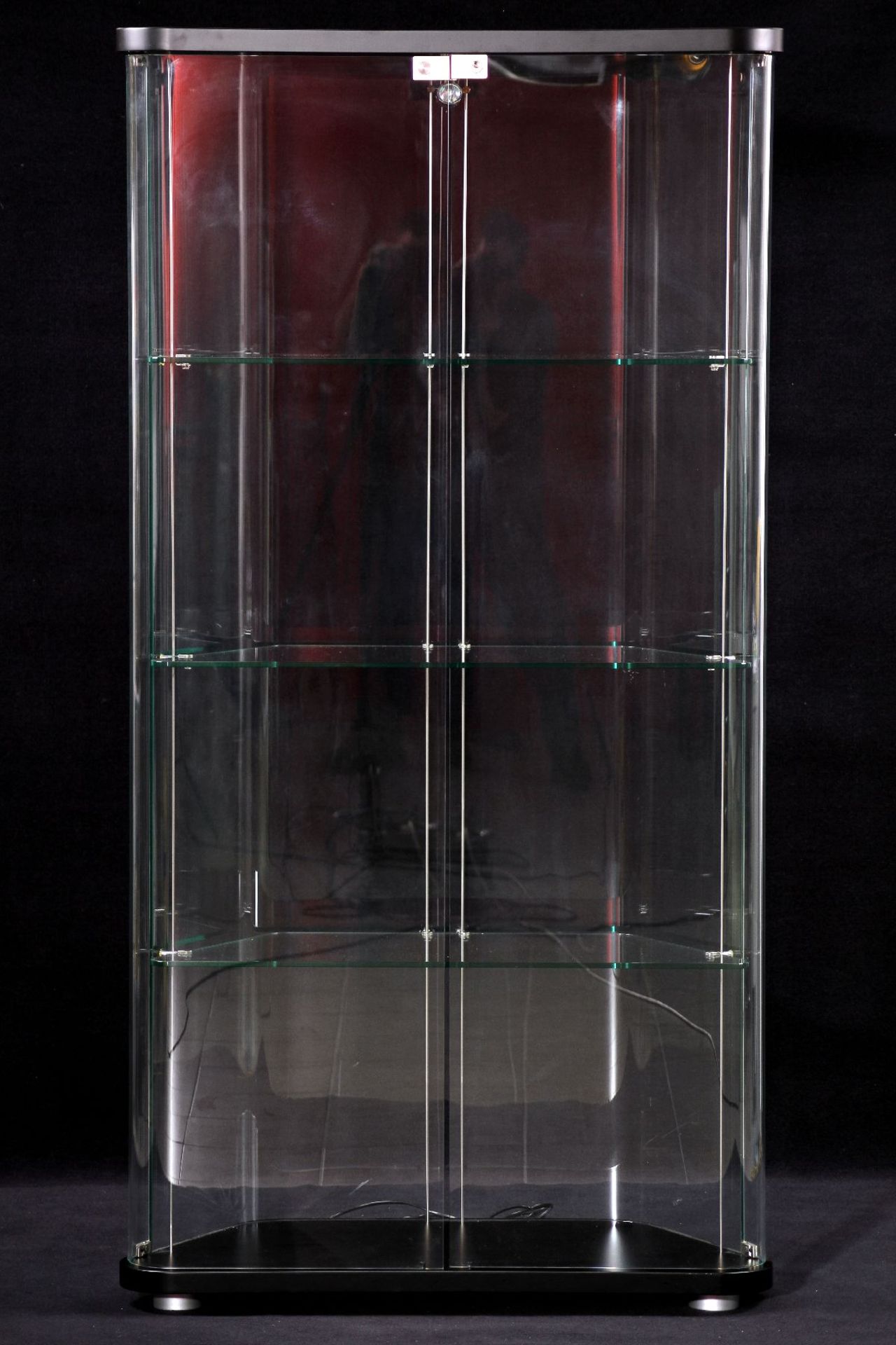 Glass Cabinet "Tonin Casa", made in Italy, corpus made of one huge waved glass, 2 glass doors, - Bild 2 aus 5