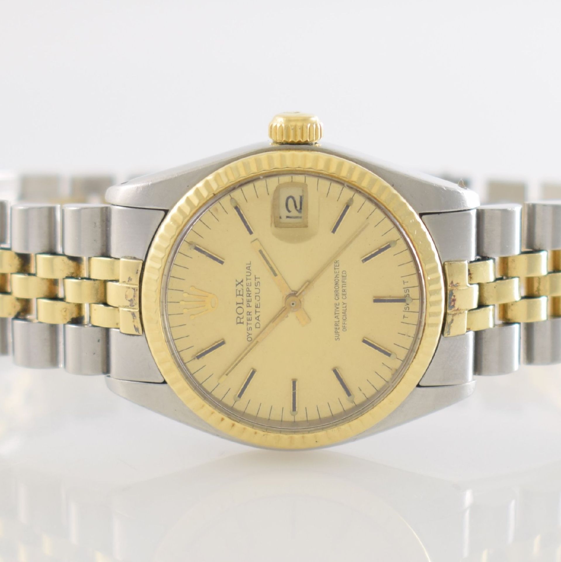 ROLEX Datejust medium wristwatch in steel/gold, Switzerland around 1978, reference 6827, self - Bild 2 aus 6