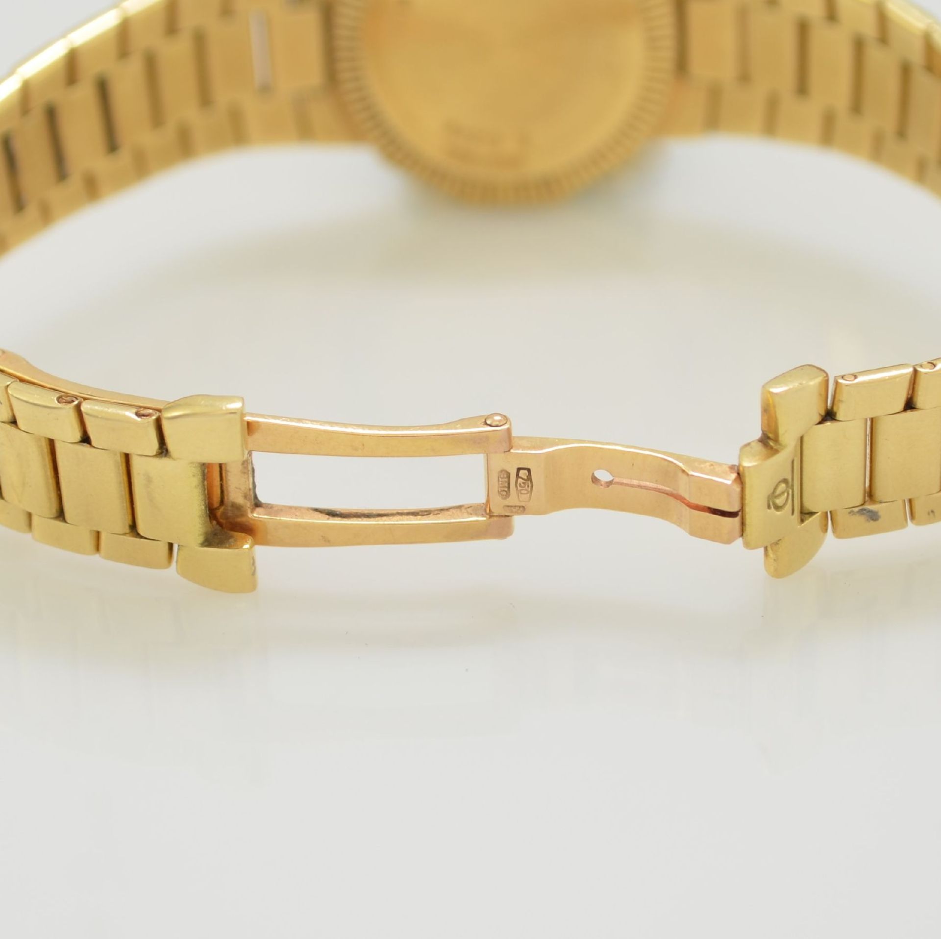 BAUME & MERCIER 18k yellow gold ladies wristwatch series Riviera, Switzerland around 1988, reference - Bild 6 aus 8