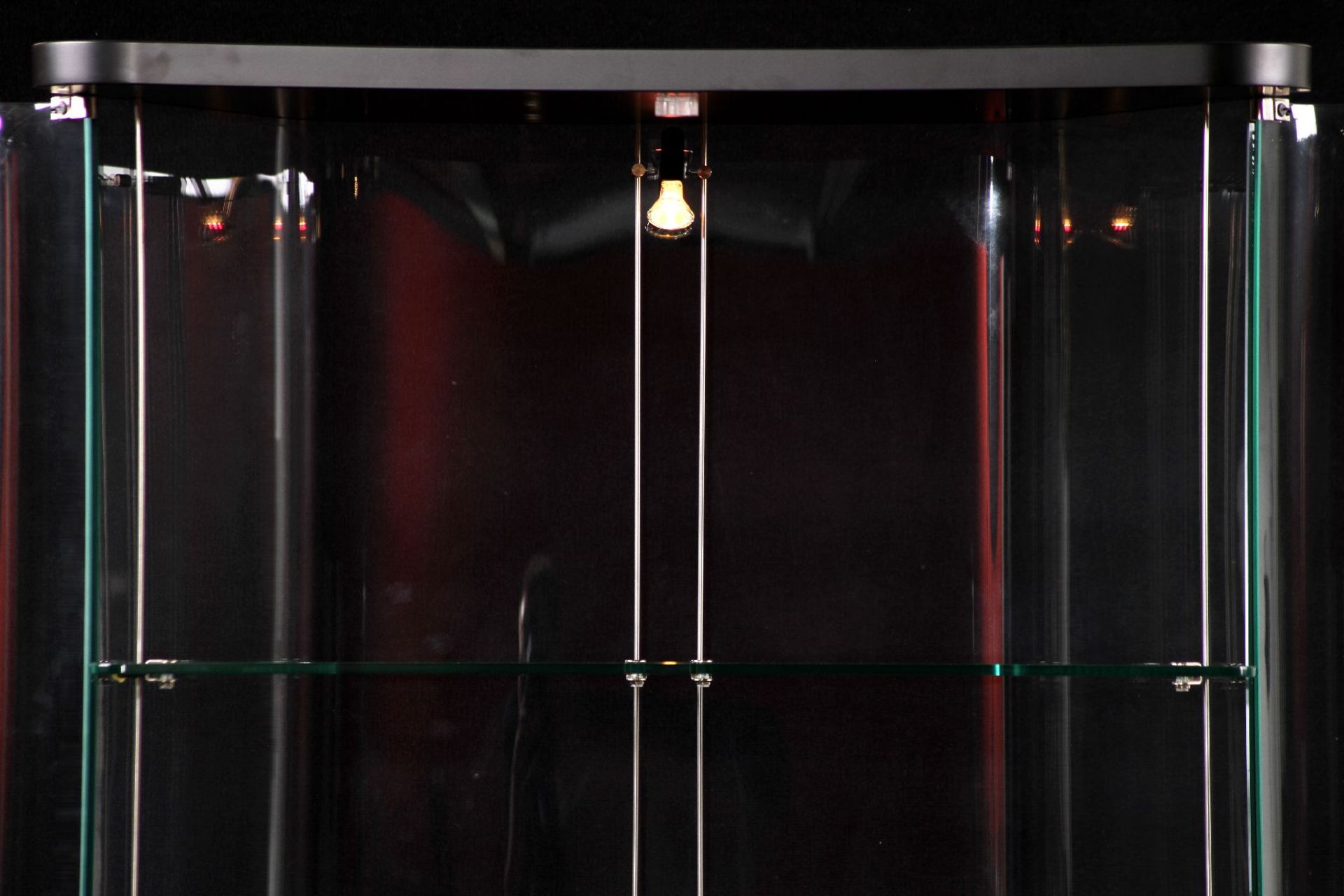 Glass Cabinet "Tonin Casa", made in Italy, corpus made of one huge waved glass, 2 glass doors, - Bild 3 aus 5