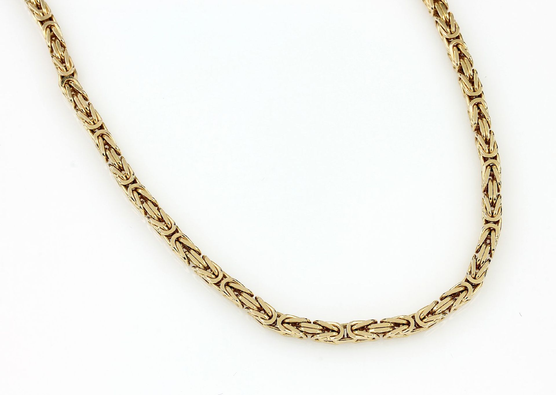 14 kt gold royal chain necklace , YG 585/000, l. approx. 79.5 cm, with lobster clasp, approx. 58.2 g