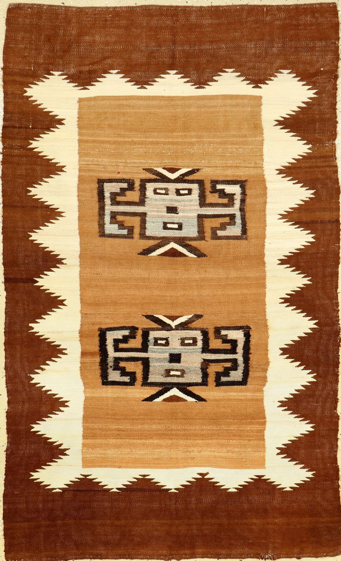 Feine Navaho "Decke" antik, Südamerika, um 1900/1920, Wolle gewebt auf Wolle. Bemerkenswert fein