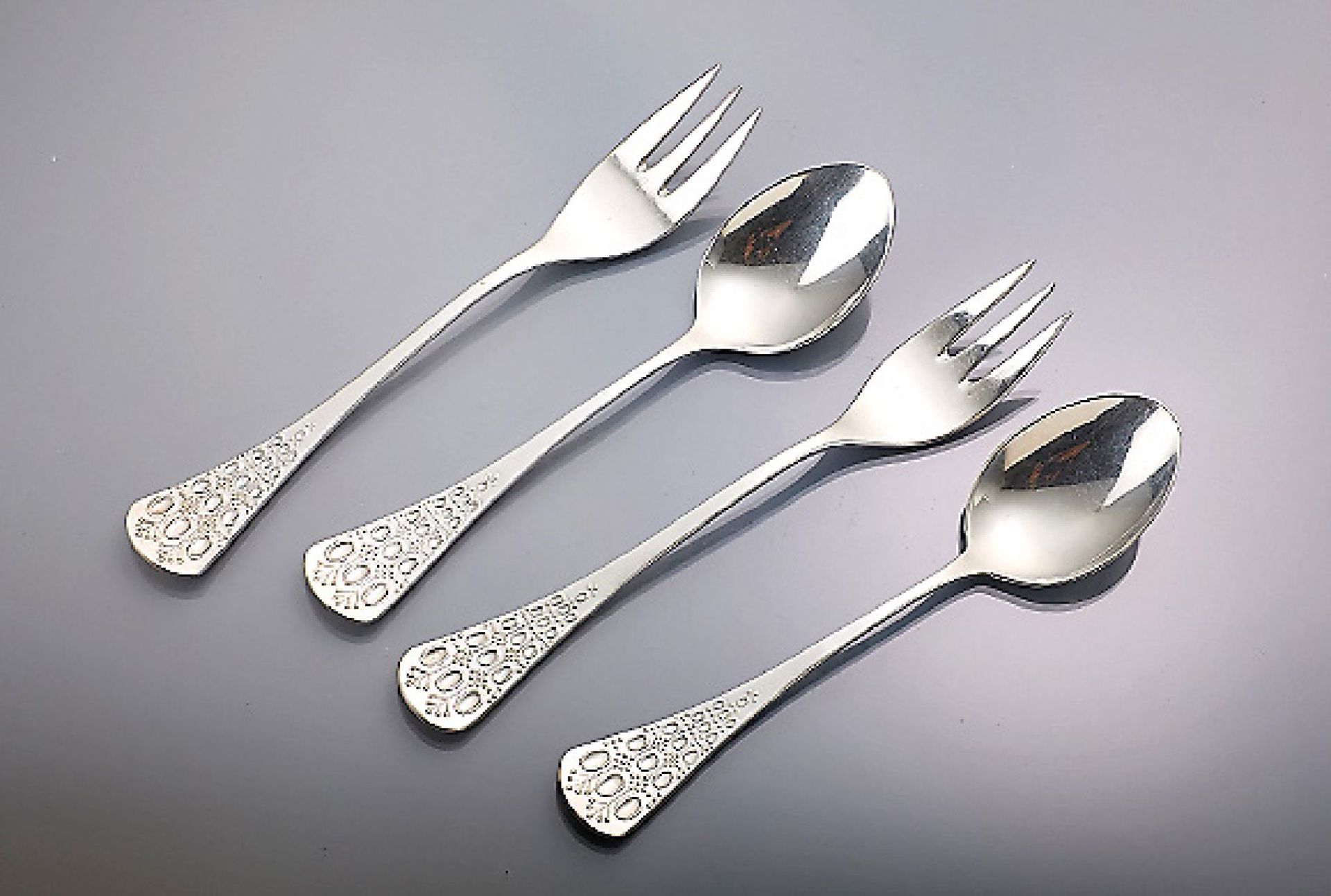 6 ROSENTHAL cake forks and -tea spoons , 1960/70s, model Romanze in 925 silver