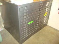 11-Drawer Plan File Cabinet