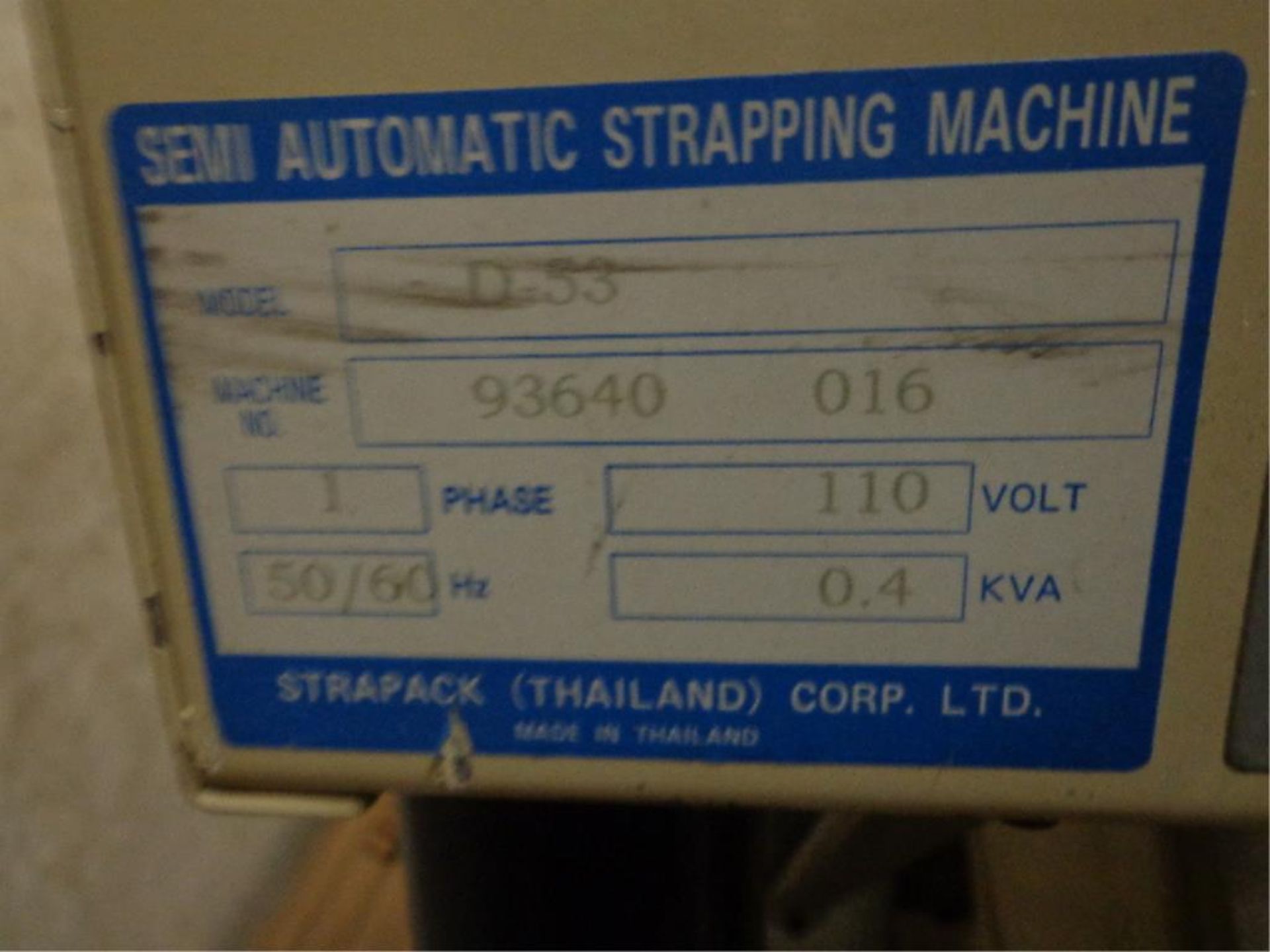 Simi Automatic Strapping Machine. - Image 5 of 5