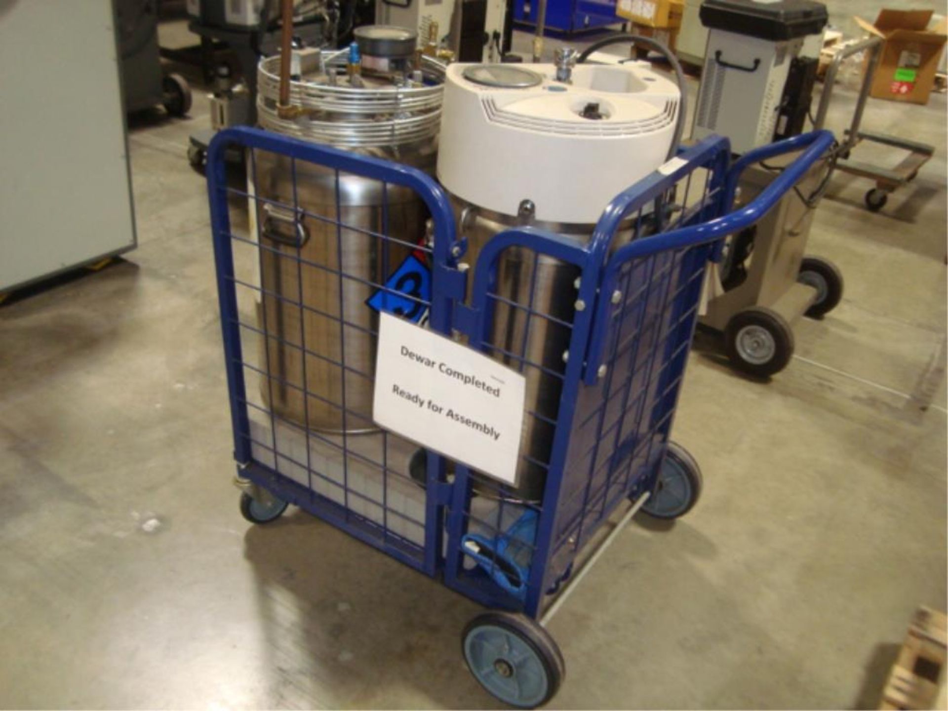 Stainless Steel Dewars With Transport Cart - Image 4 of 6