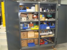 Storage Cabinet With Contents