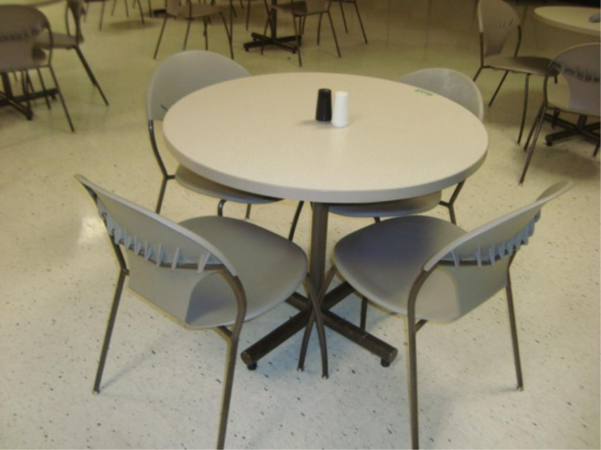 Round Lunchroom Tables - Image 2 of 4